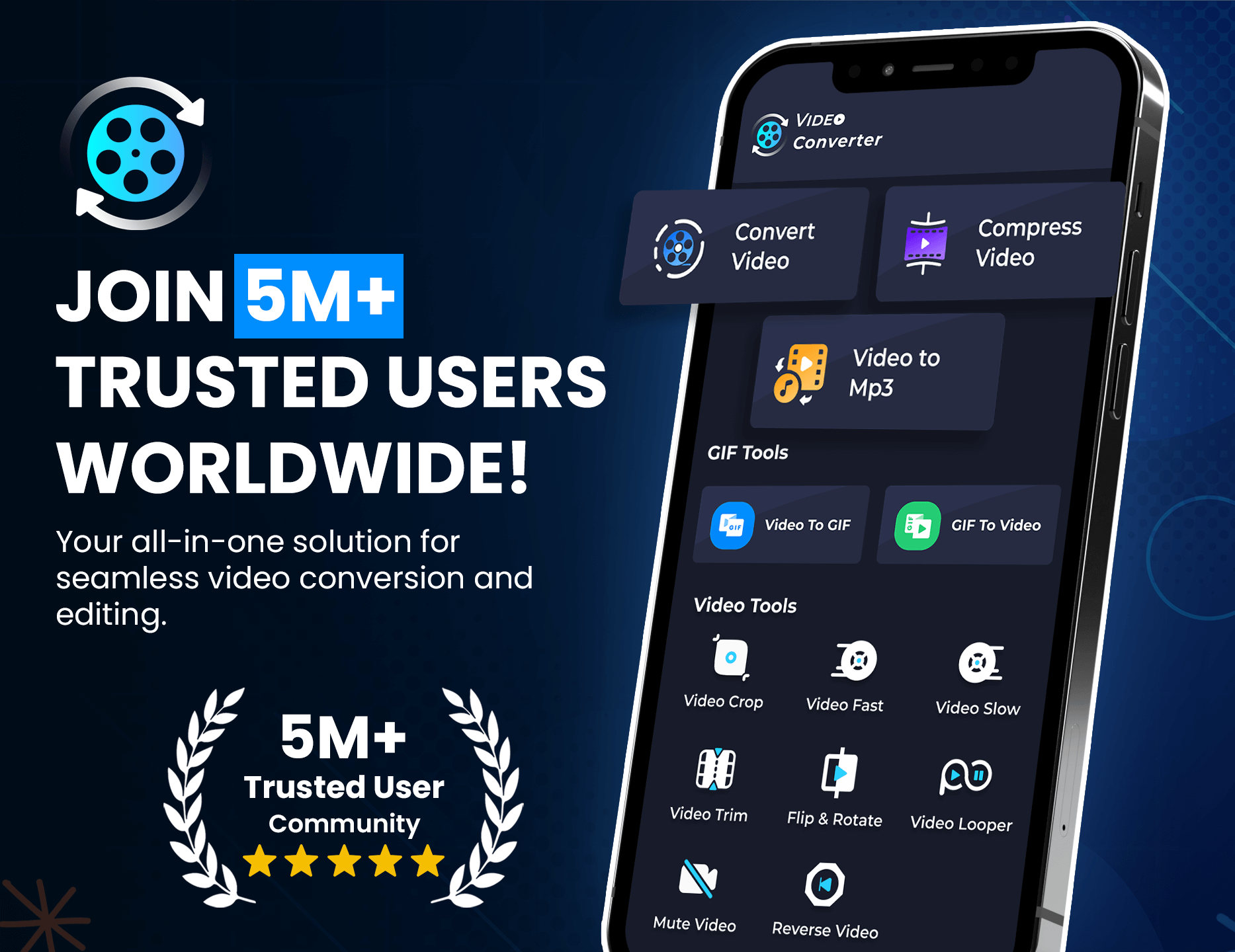 اسکرین شات 1 برنامه Video Converter:Compress Video
