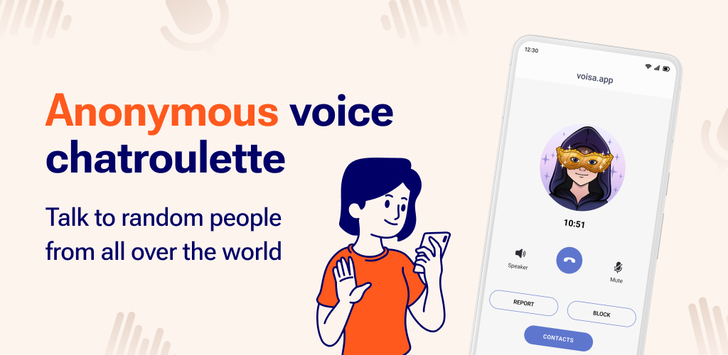 اسکرین شات 2 برنامه Voisa: voice chat roullette
