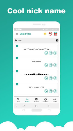 اسکرین شات 4 برنامه Chat Styles: Cool Font & Stylish Text for WhatsApp