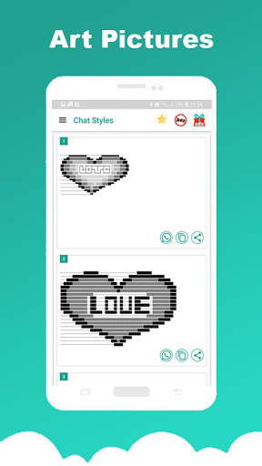 اسکرین شات 2 برنامه Chat Styles: Cool Font & Stylish Text for WhatsApp