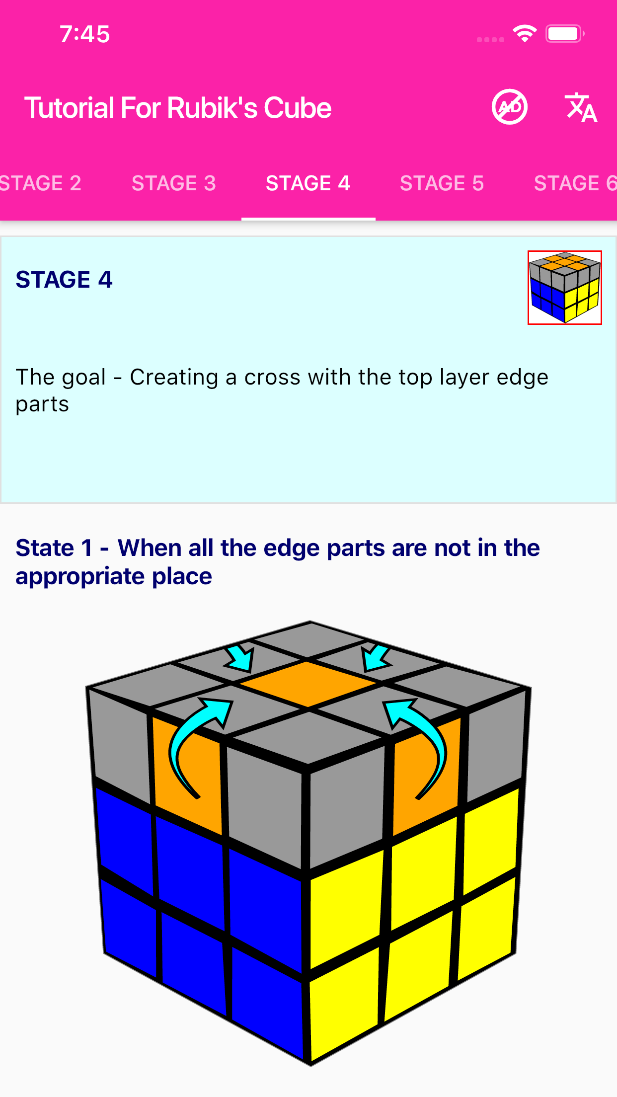 اسکرین شات 7 برنامه Rubik's Cube Solver & Tutorial