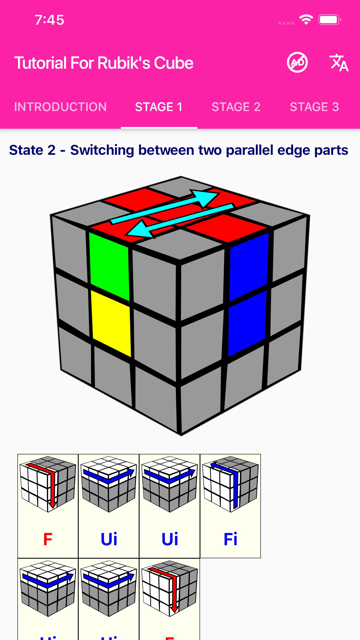 اسکرین شات 5 برنامه Rubik's Cube Solver & Tutorial