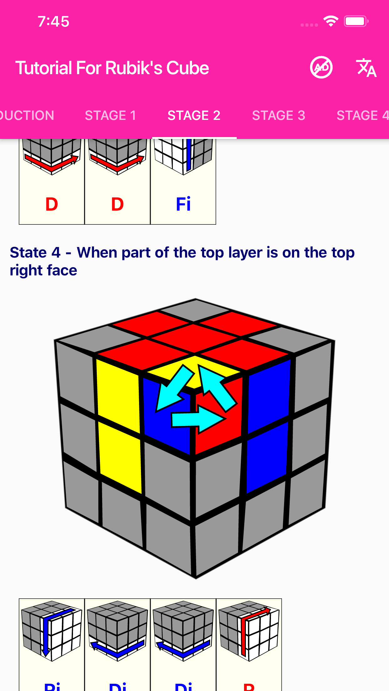 اسکرین شات 6 برنامه Rubik's Cube Solver & Tutorial