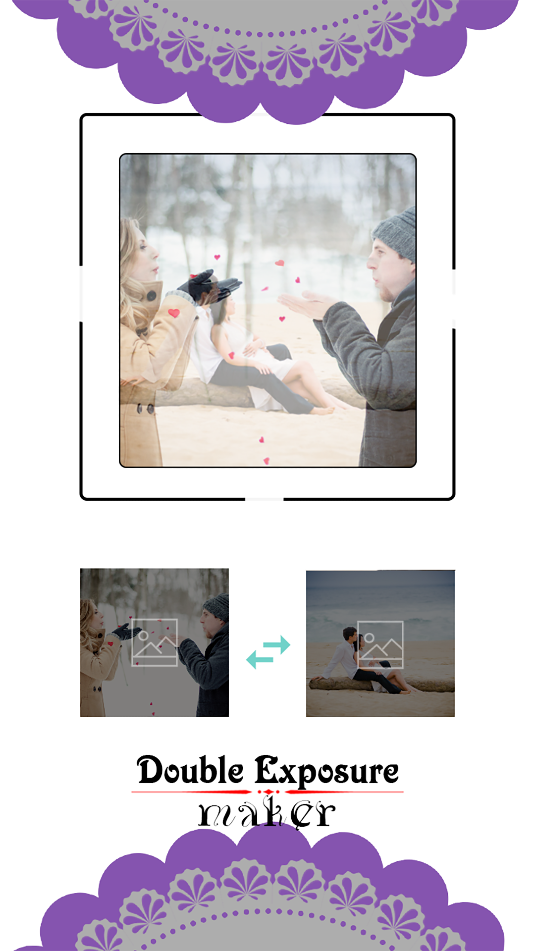 اسکرین شات 4 برنامه Double Exposure - Photo Editor