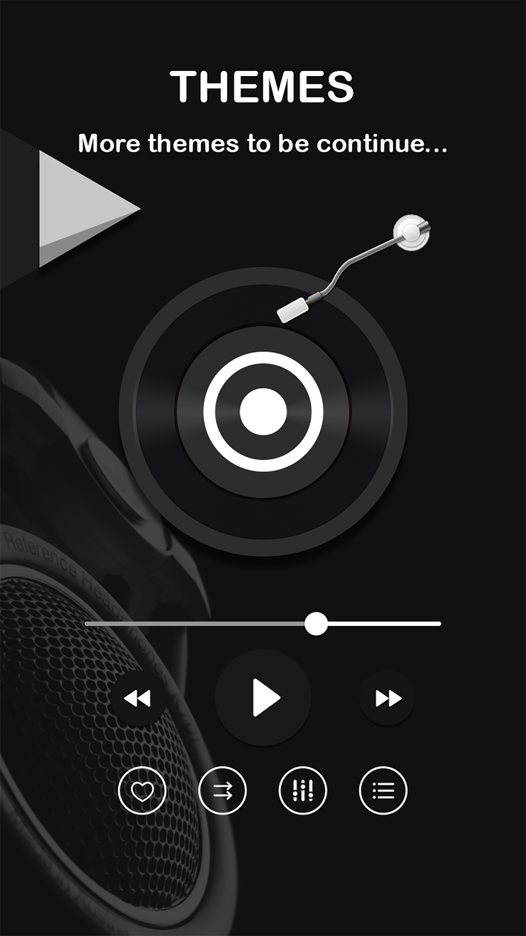 اسکرین شات 4 برنامه Black Music Player : MP3 Audio