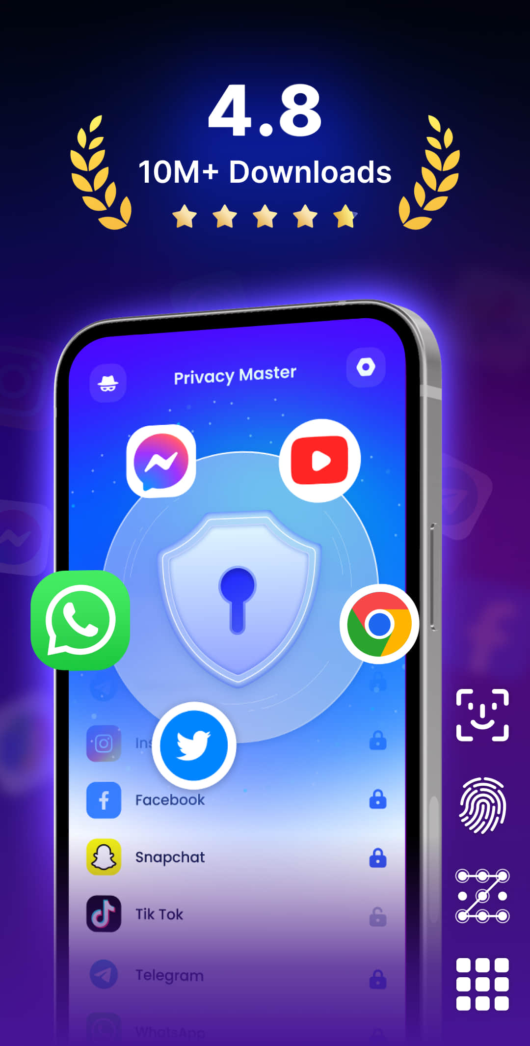 اسکرین شات 1 برنامه App Lock - Fingerprint Lock