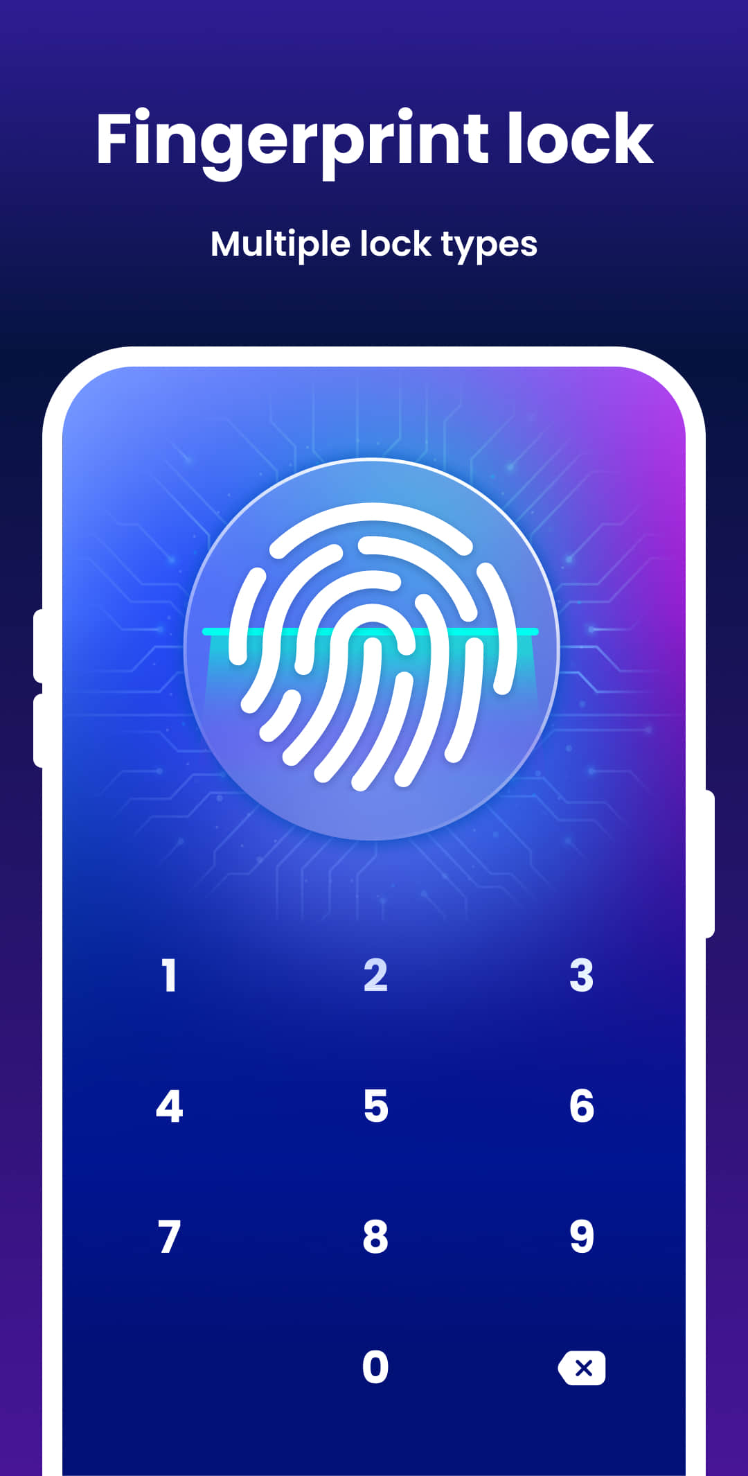 اسکرین شات 3 برنامه App Lock - Fingerprint Lock