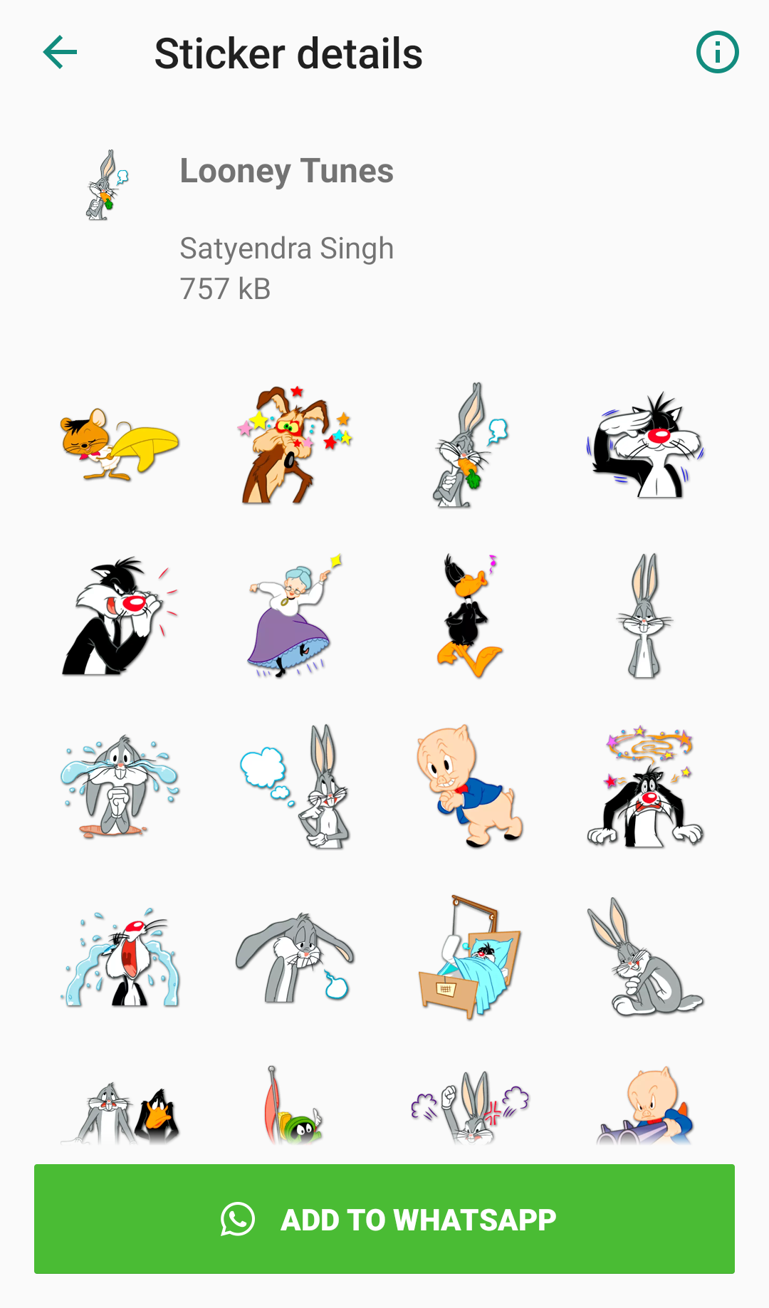 اسکرین شات 6 برنامه Cartoon Stickers for Whatsapp