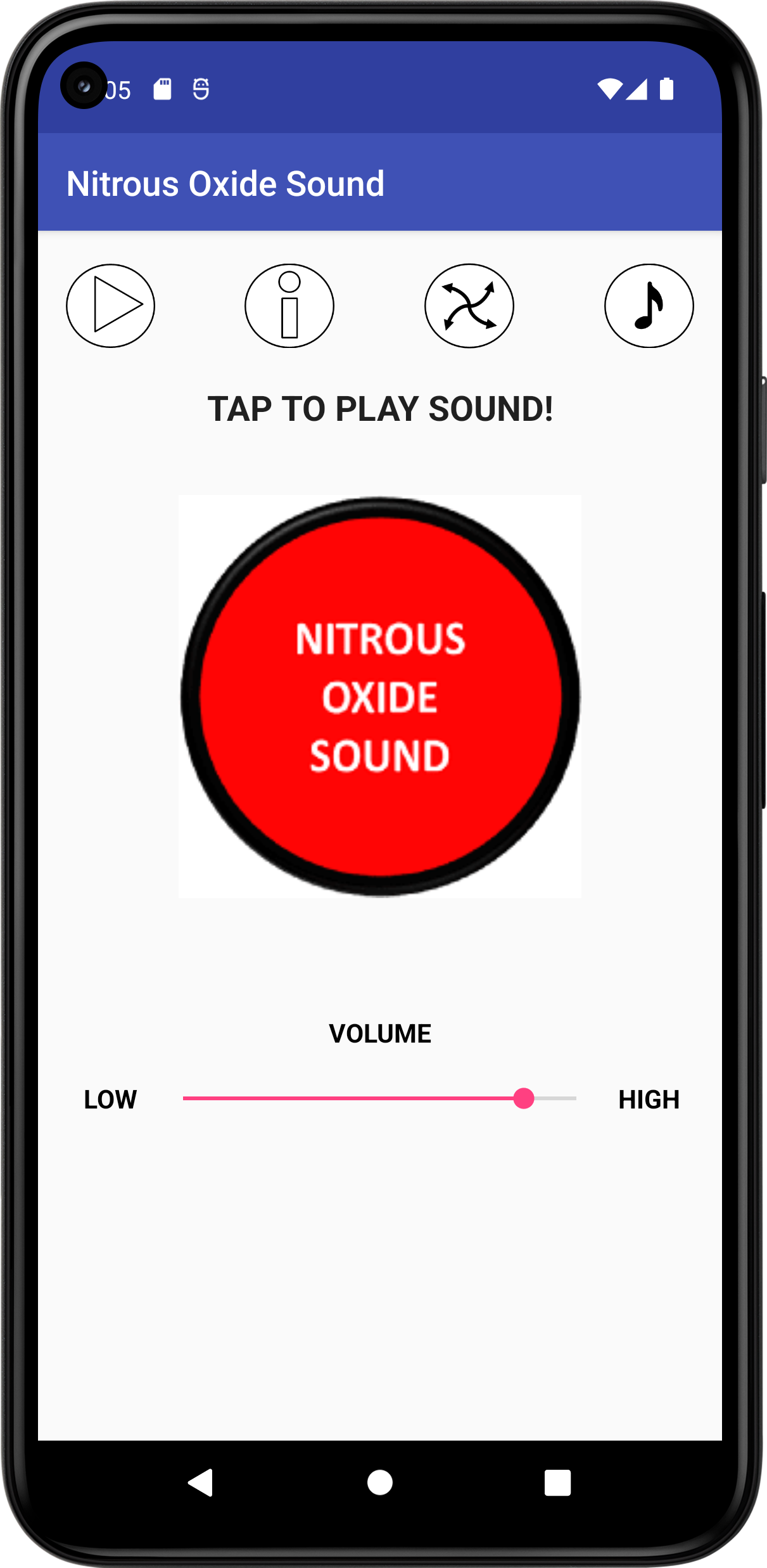 اسکرین شات 1 برنامه Nitrous Oxide Sound