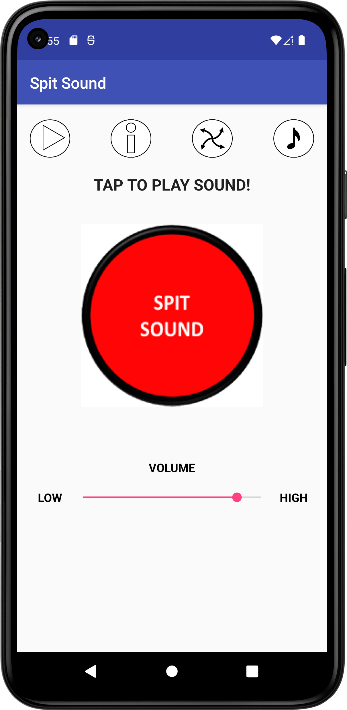 اسکرین شات 1 برنامه Spit Sound