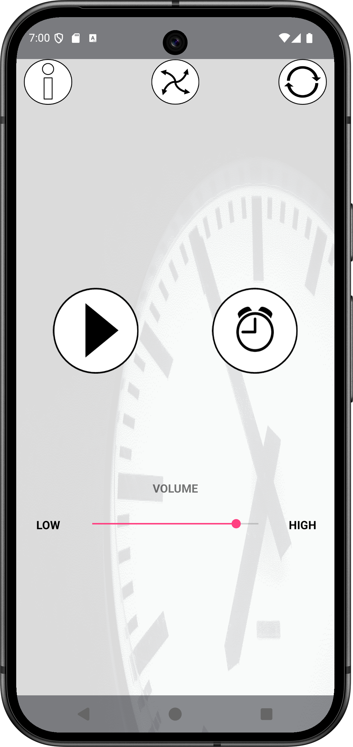 اسکرین شات 1 برنامه Ticking Clock Sounds