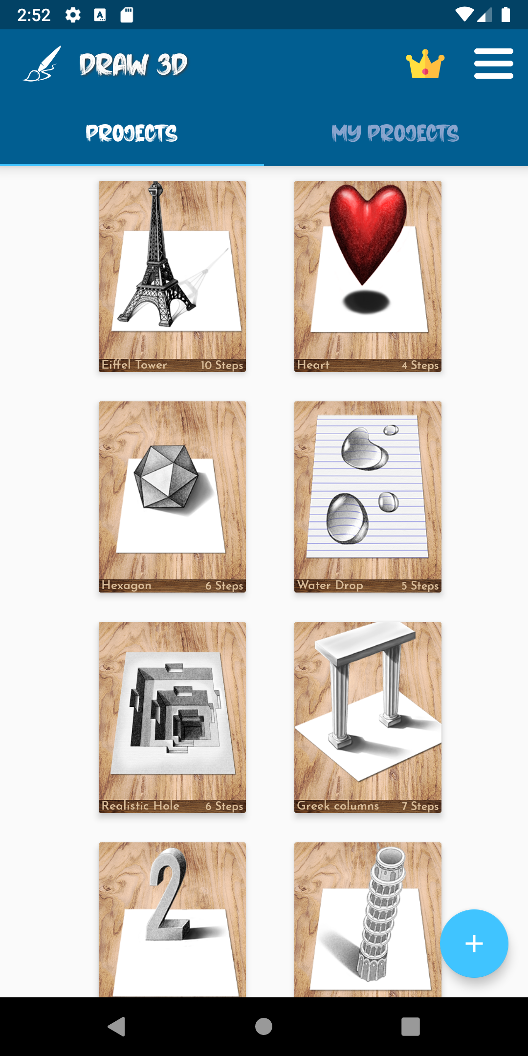 اسکرین شات 1 برنامه Learn to Draw 3D - Animated