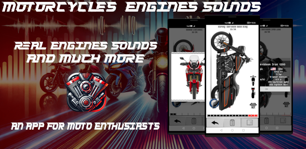 اسکرین شات 1 برنامه Motorcycles - Engines Sounds