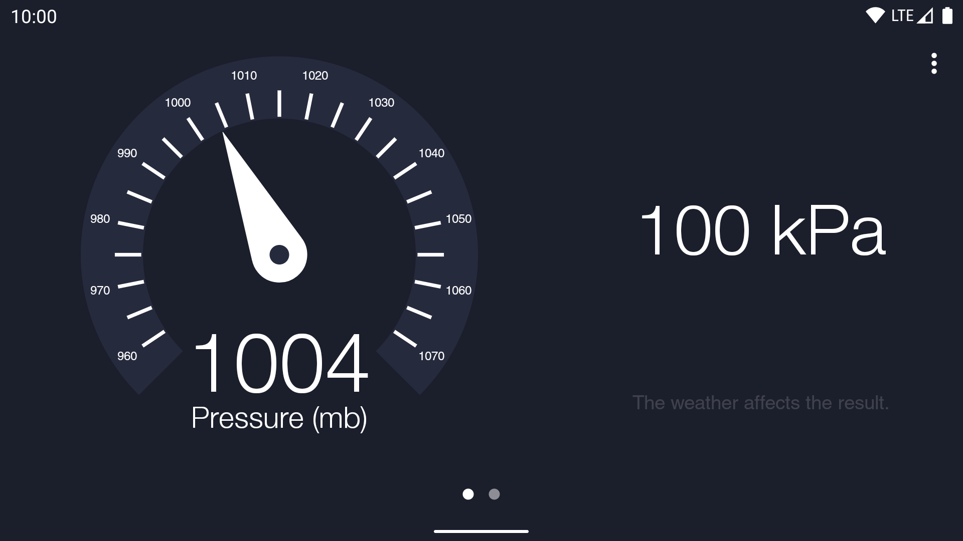 اسکرین شات 2 برنامه Barometer and Altimeter App