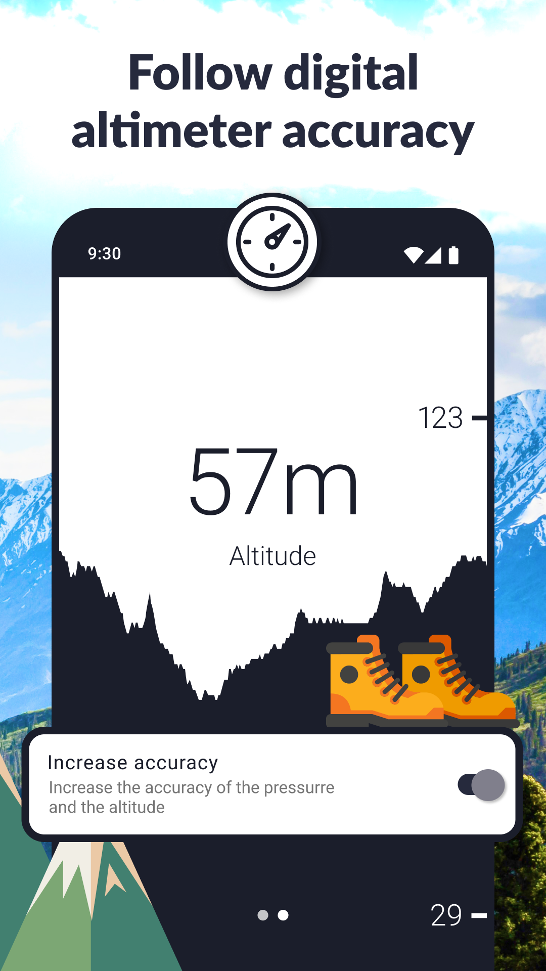 اسکرین شات 3 برنامه Barometer and Altimeter App