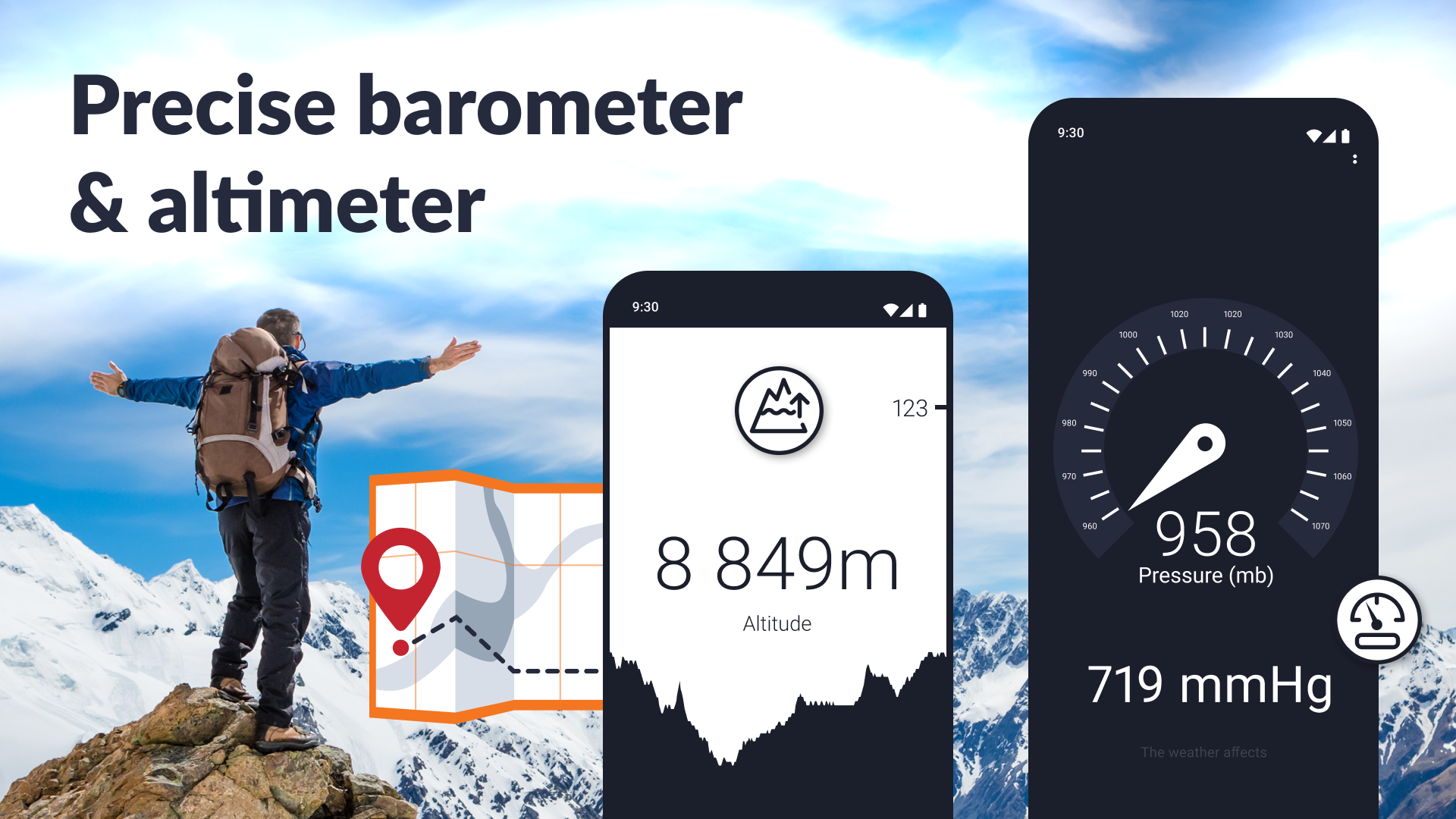 اسکرین شات 7 برنامه Barometer and Altimeter App