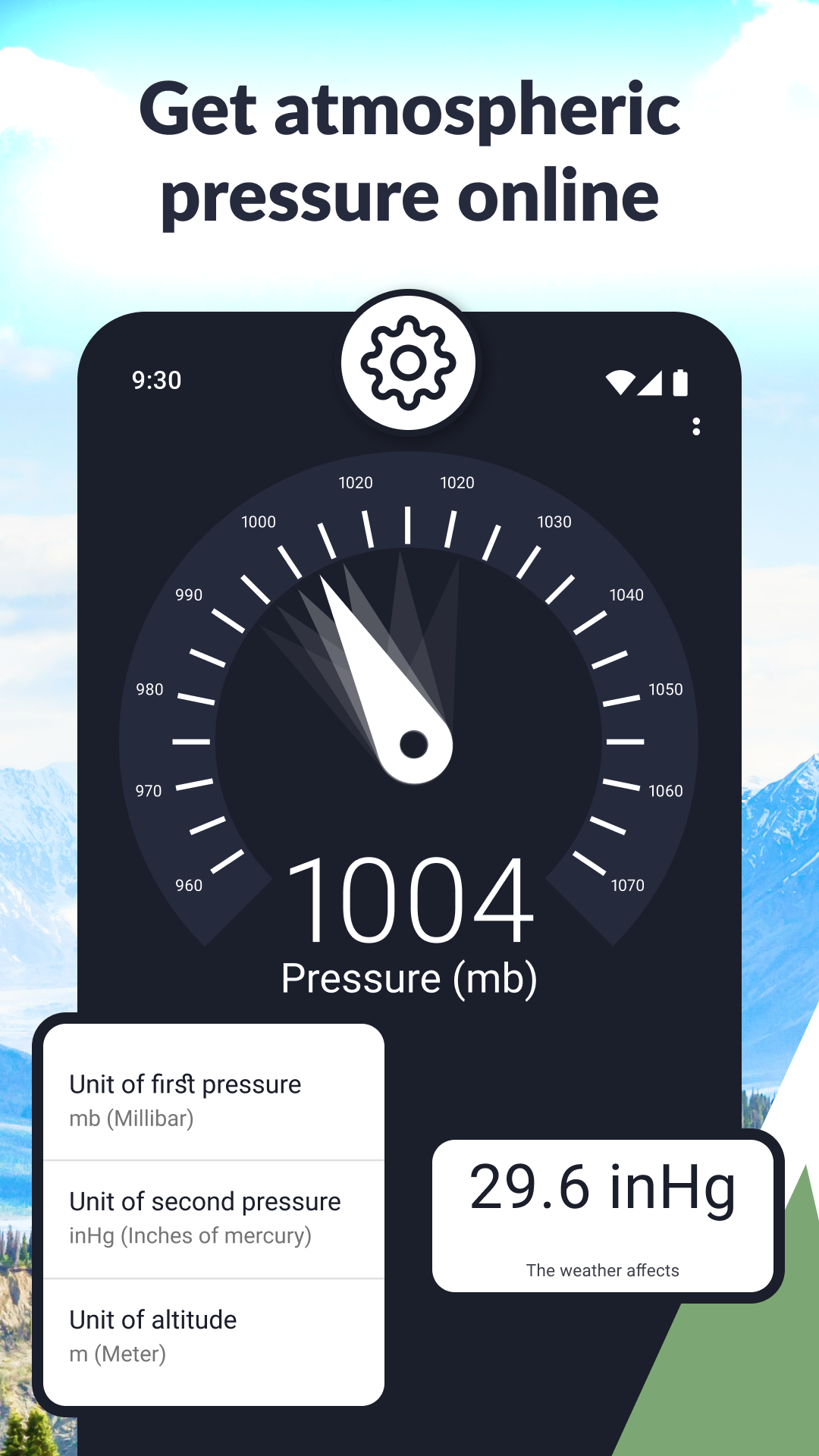 اسکرین شات 2 برنامه Barometer and Altimeter App