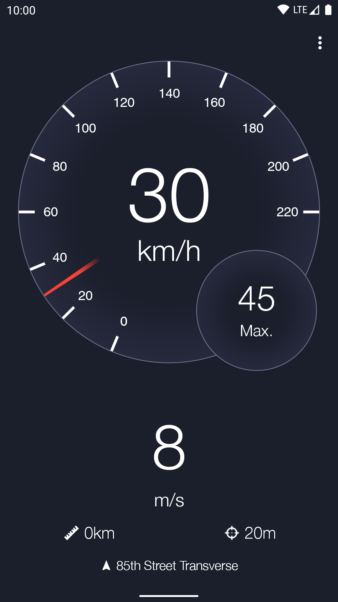 اسکرین شات 1 برنامه Speedometer