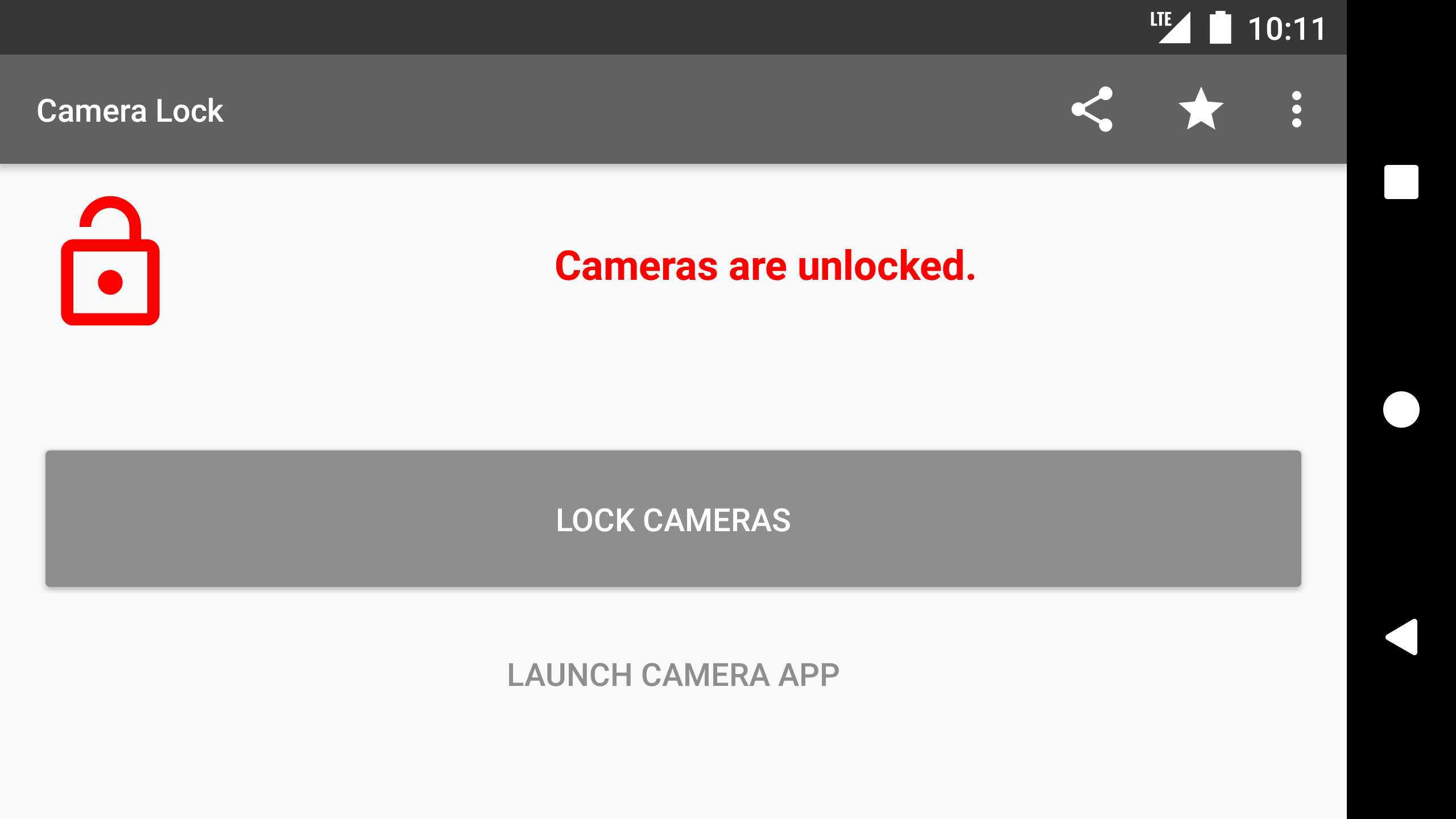 اسکرین شات 5 برنامه Camera Lock