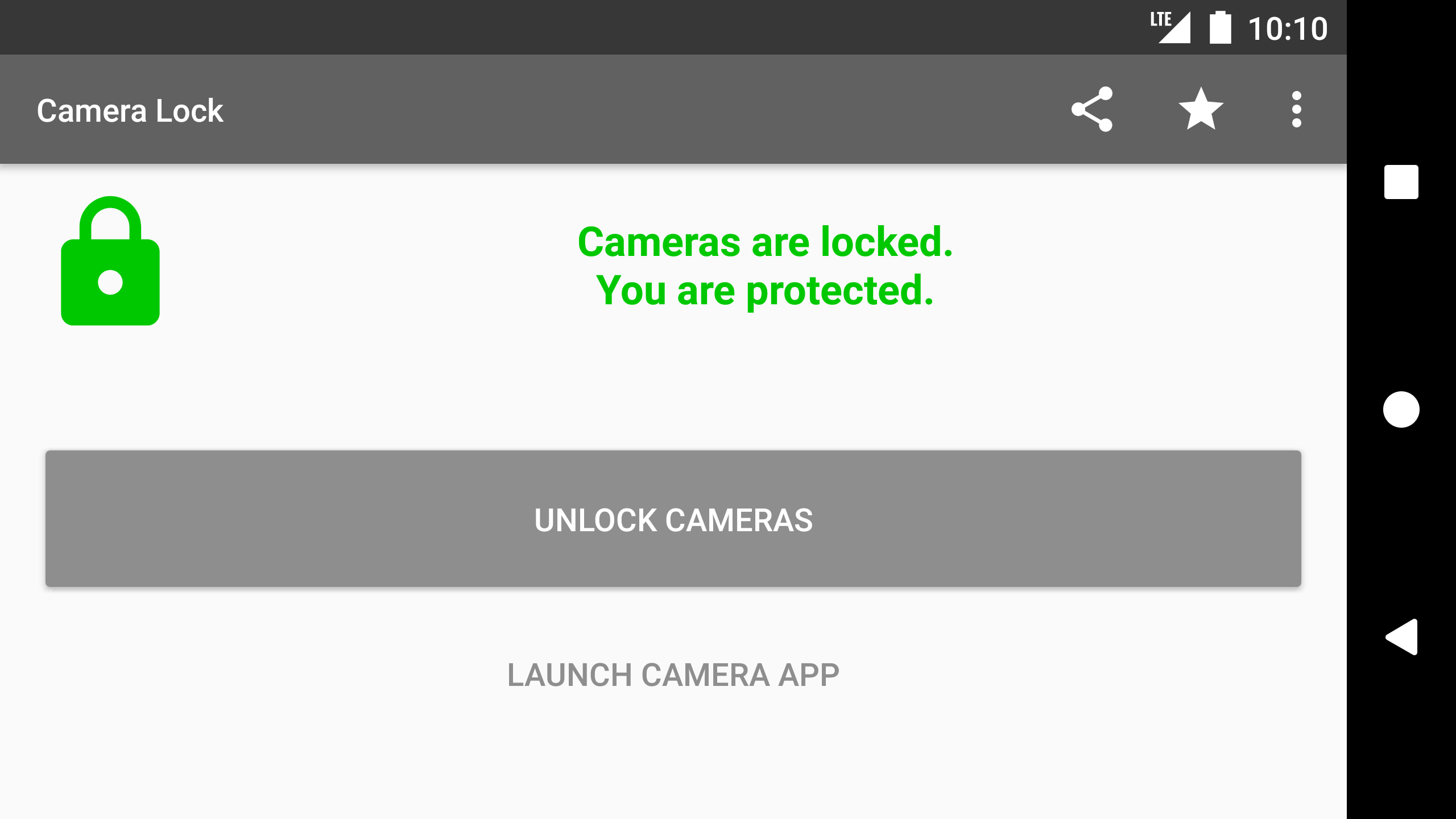 اسکرین شات 7 برنامه Camera Lock
