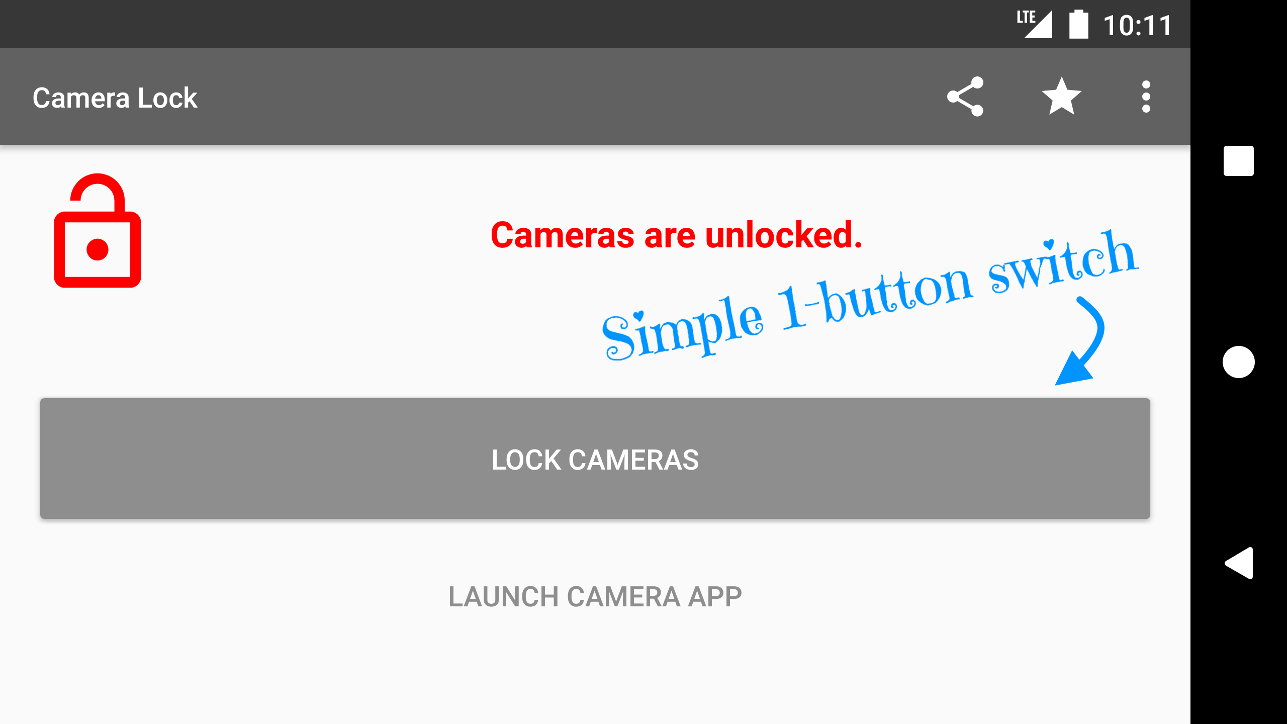 اسکرین شات 6 برنامه Camera Lock