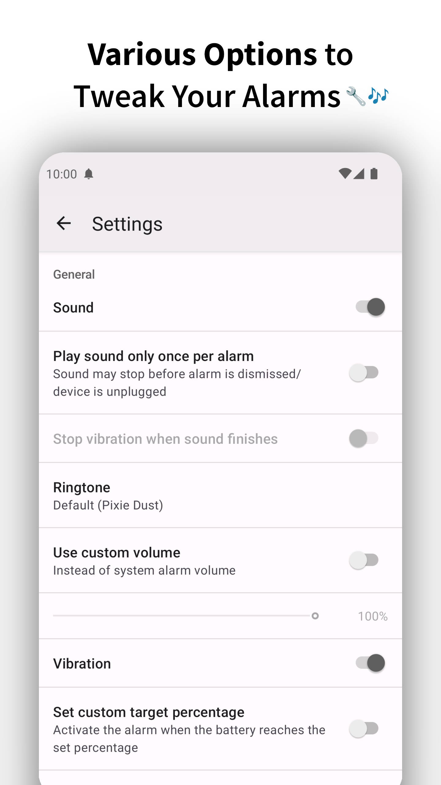 اسکرین شات 5 برنامه Full Battery Charge Alarm
