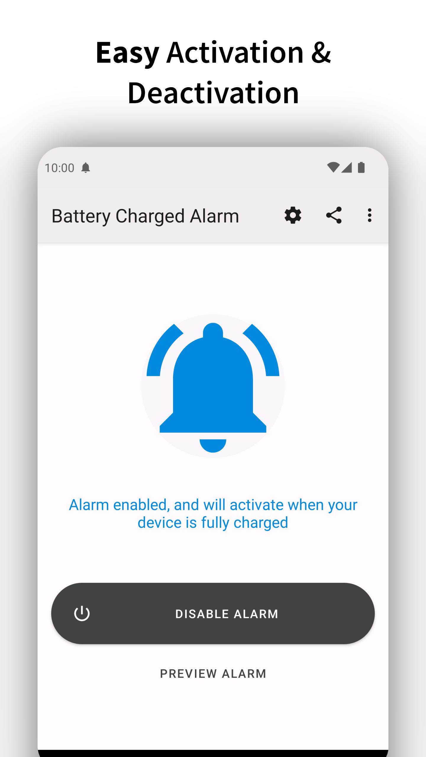 اسکرین شات برنامه Full Battery Charge Alarm 2