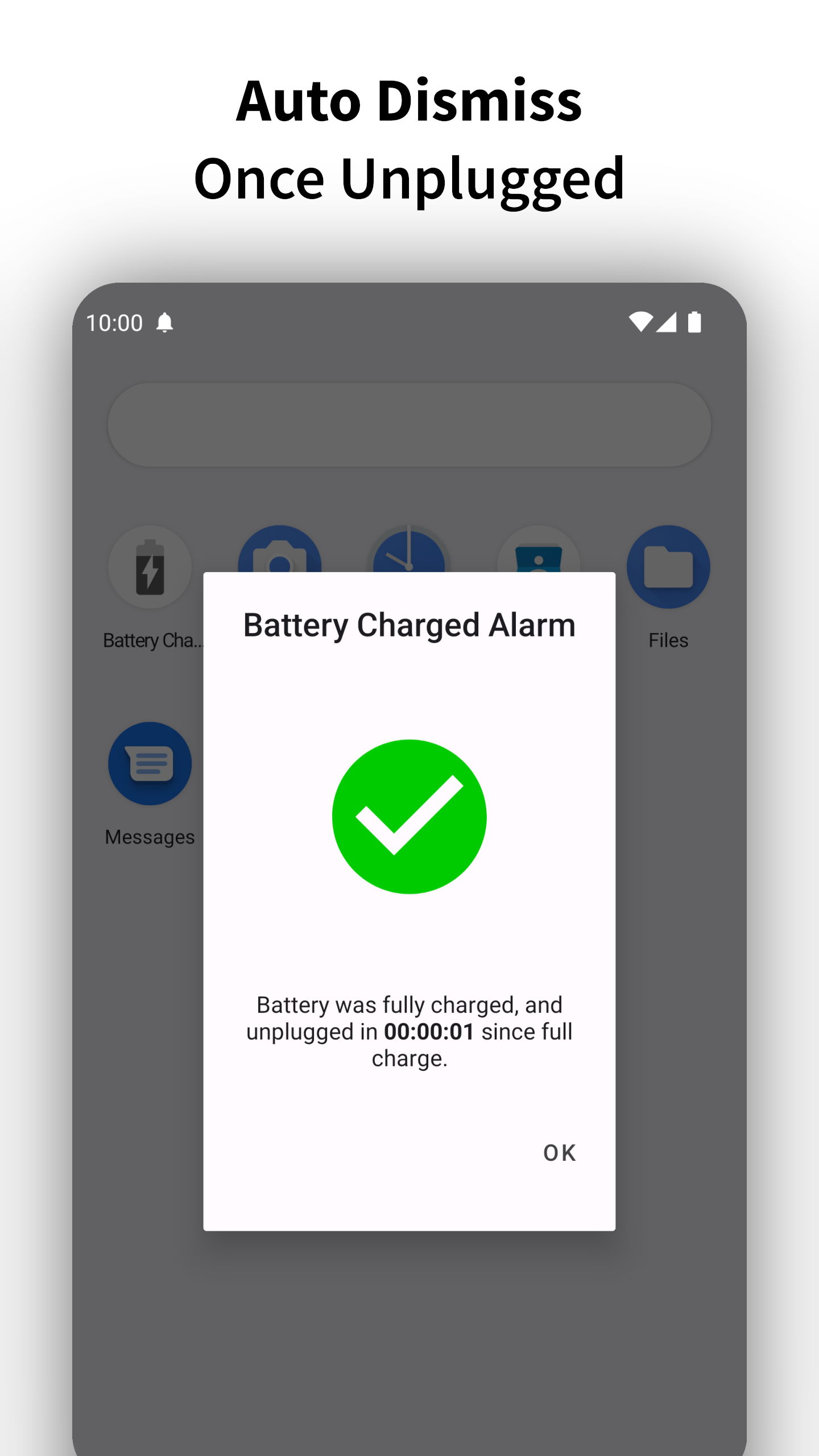 اسکرین شات 4 برنامه Full Battery Charge Alarm