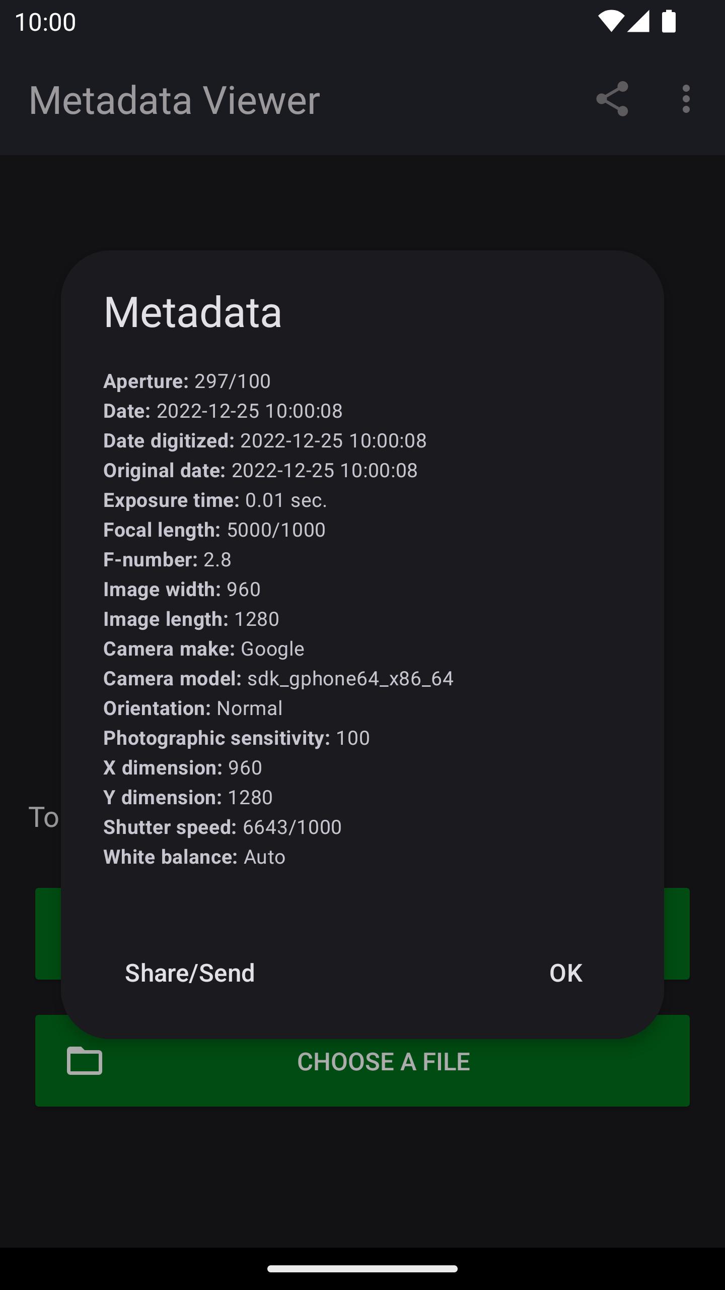 اسکرین شات 7 برنامه Photo Metadata Viewer