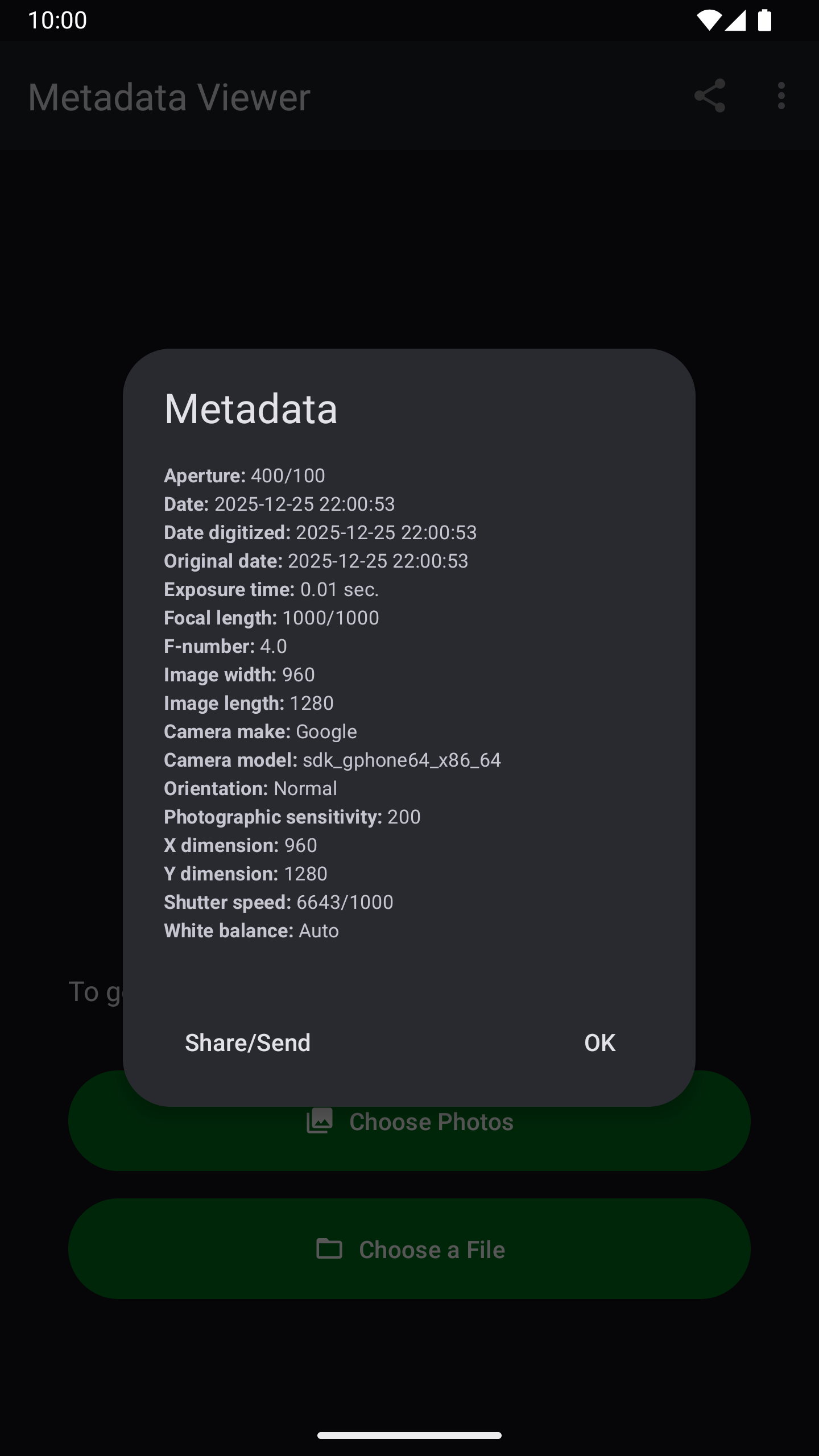 اسکرین شات 7 برنامه Photo Metadata Viewer
