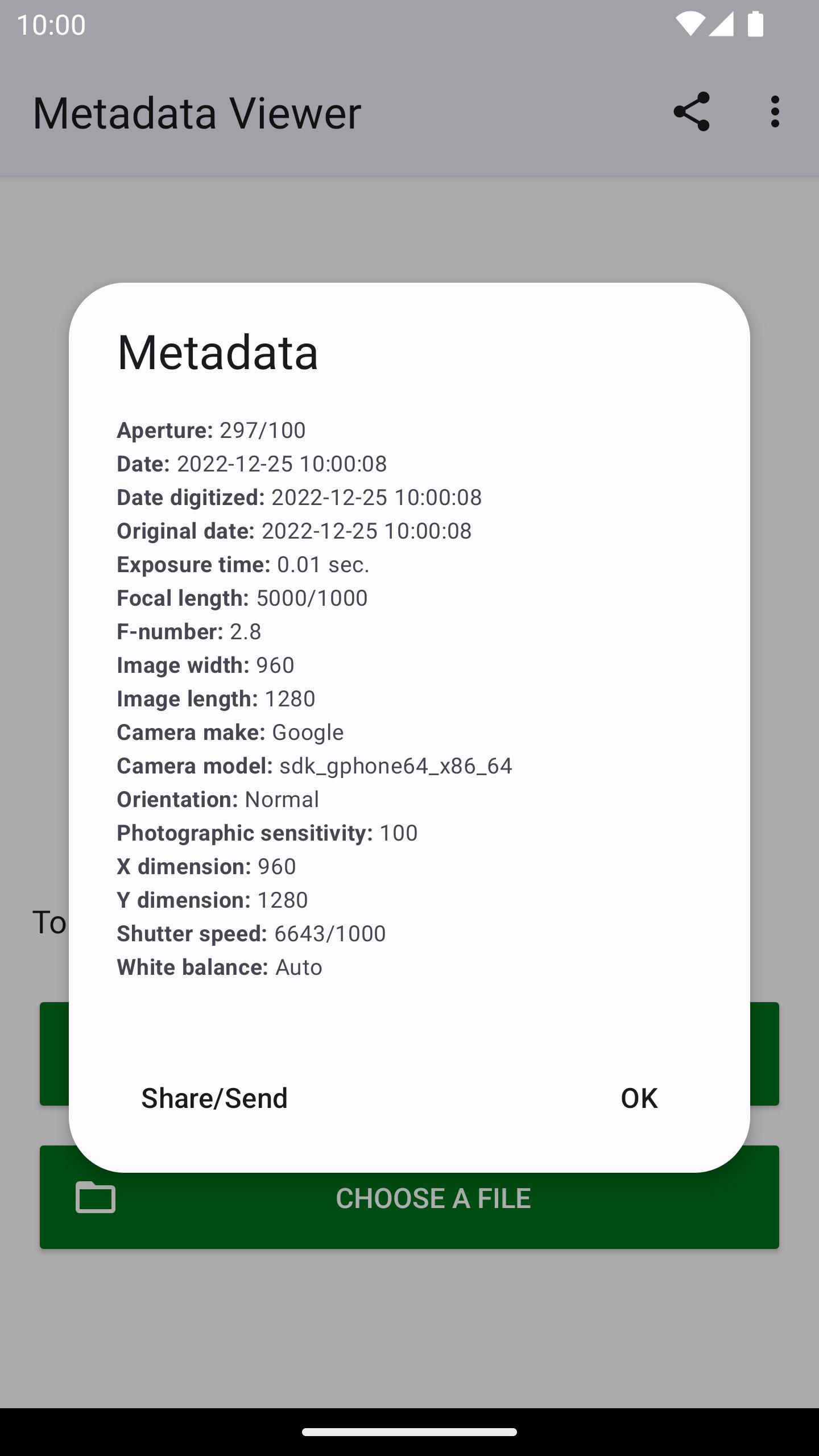 اسکرین شات 3 برنامه Photo Metadata Viewer