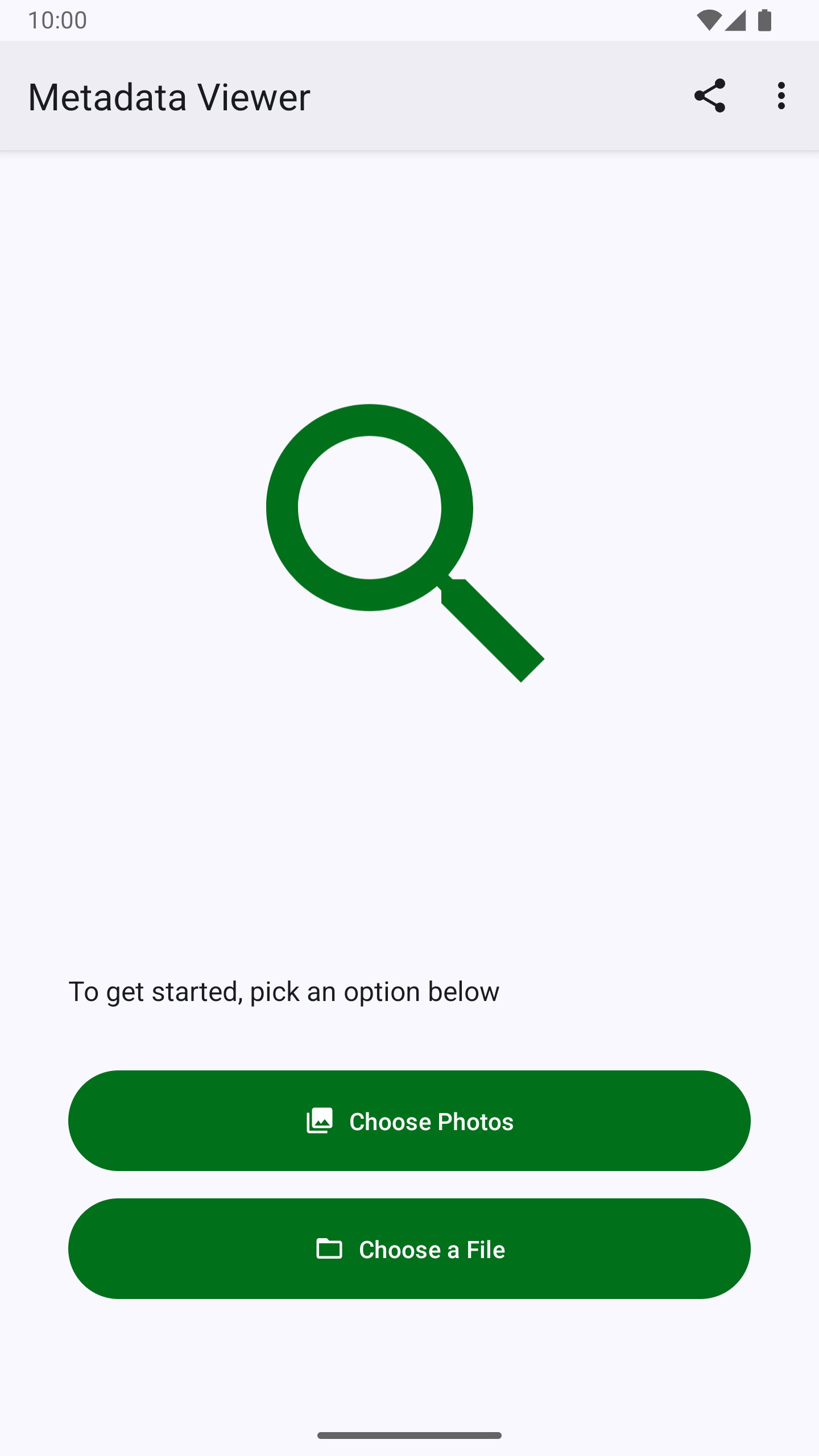اسکرین شات 1 برنامه Photo Metadata Viewer