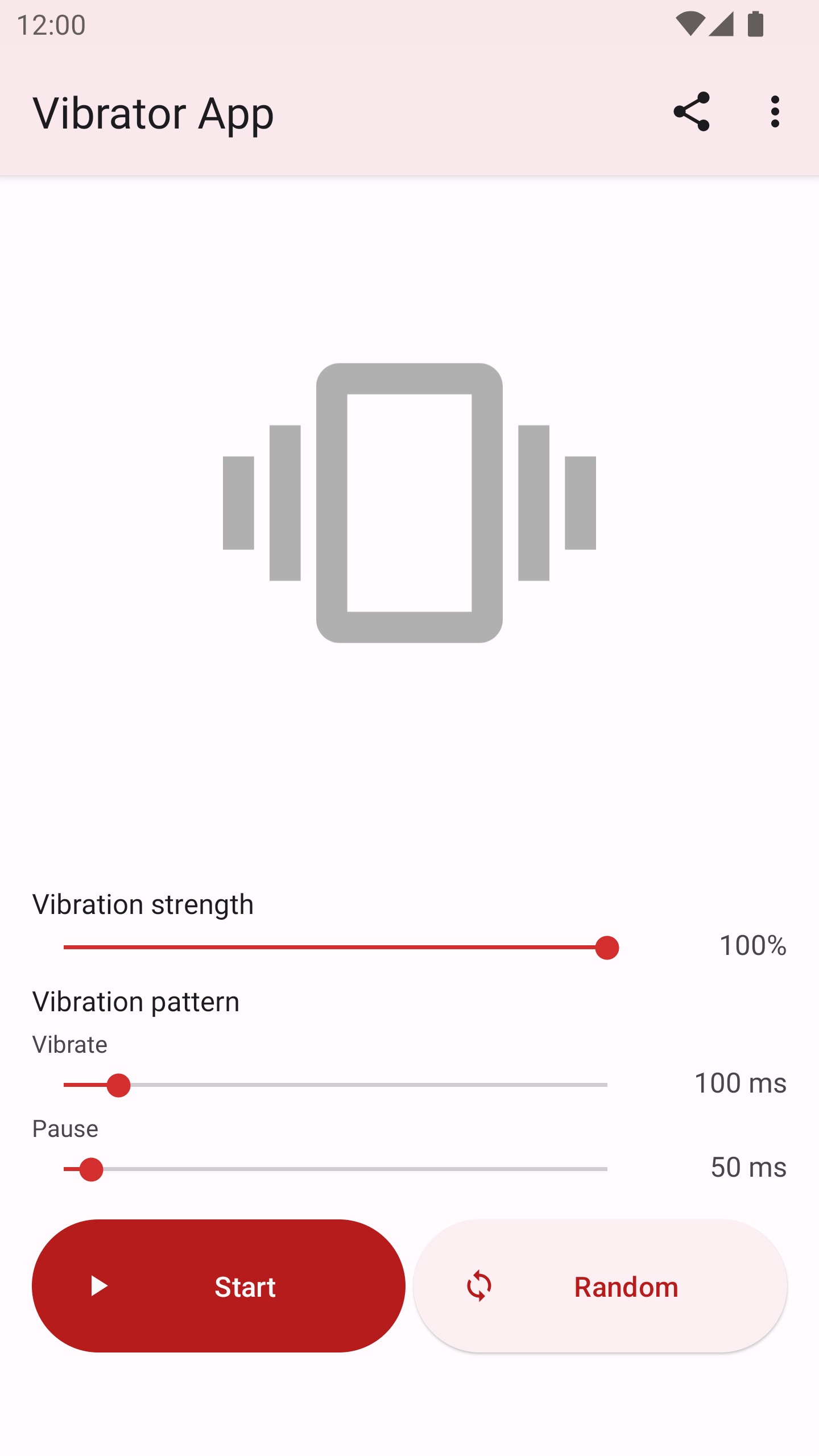اسکرین شات 1 برنامه Vibrator App