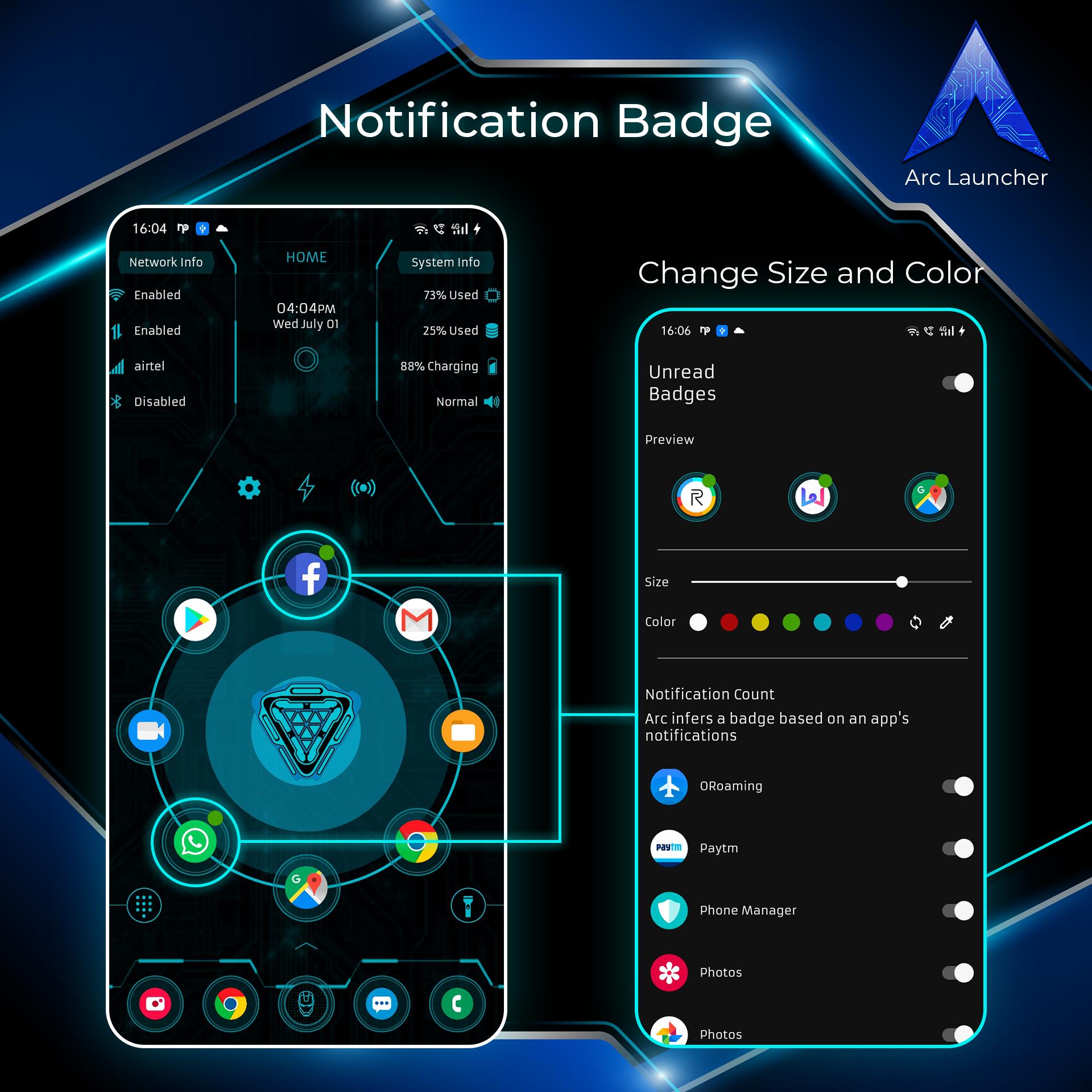 اسکرین شات 6 برنامه ARC Launcher® 2024 & 4D Themes