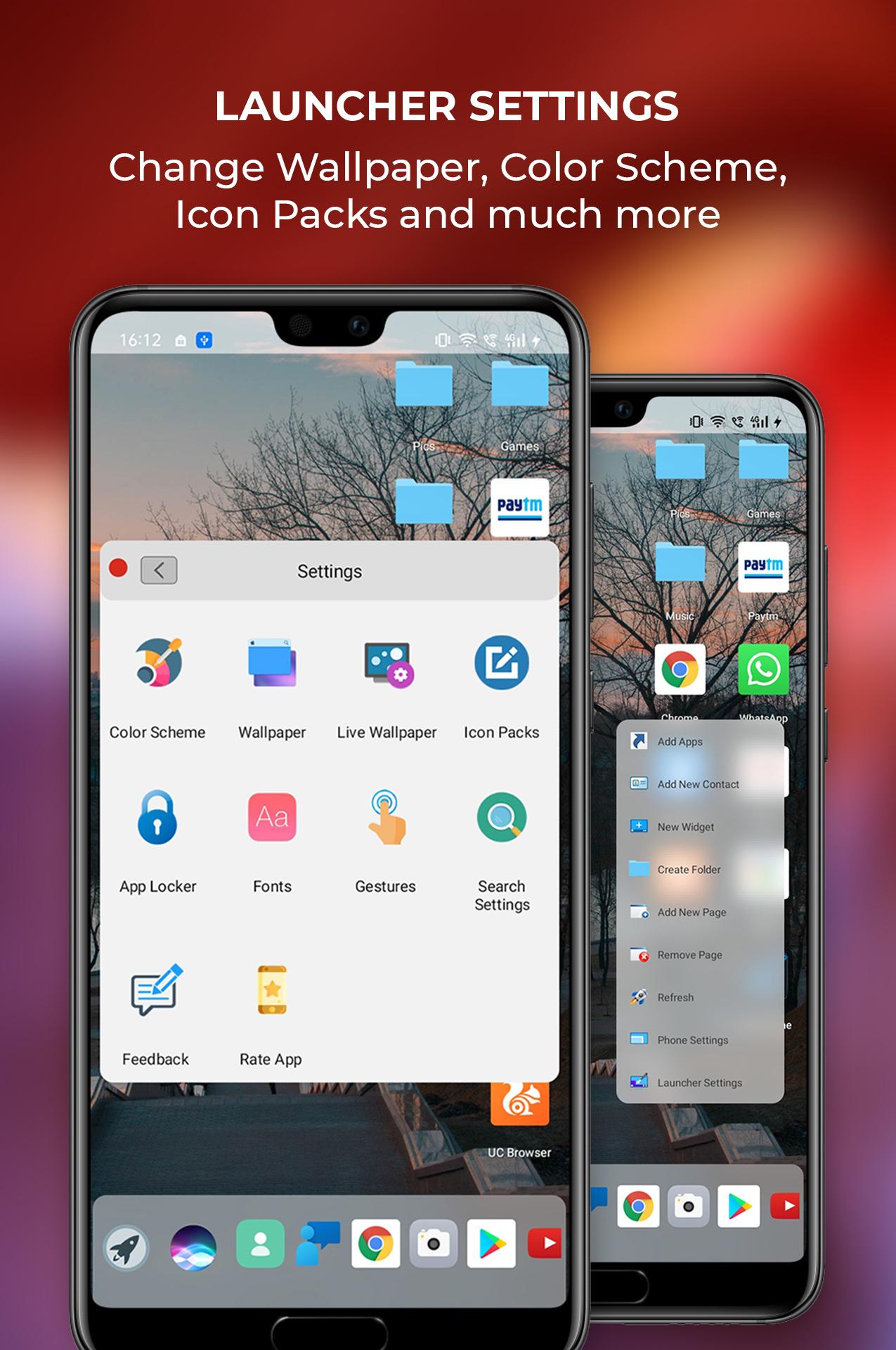 اسکرین شات 5 برنامه oS X 14 Launcher and 4K Themes