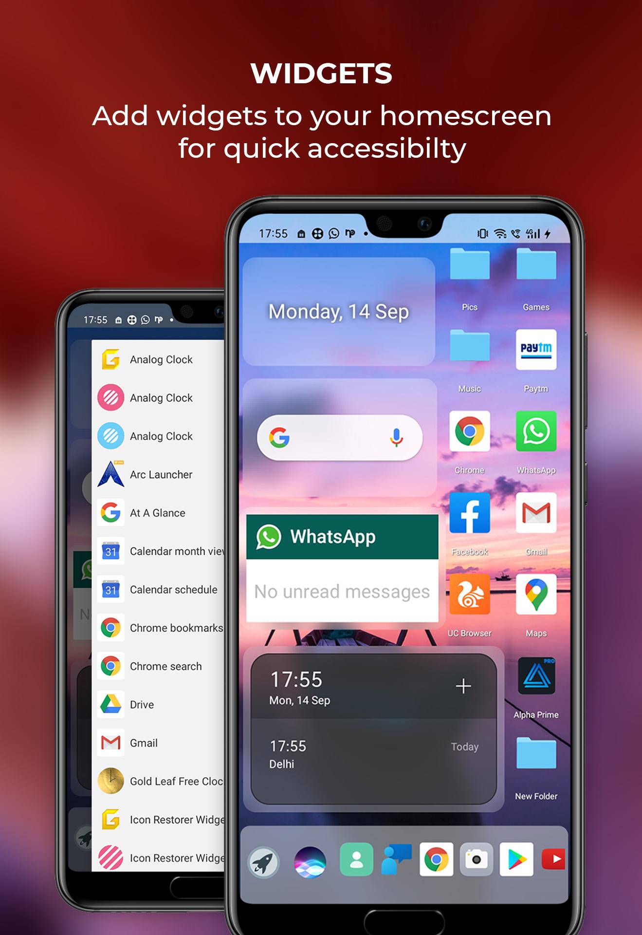 اسکرین شات 4 برنامه oS X 14 Launcher and 4K Themes