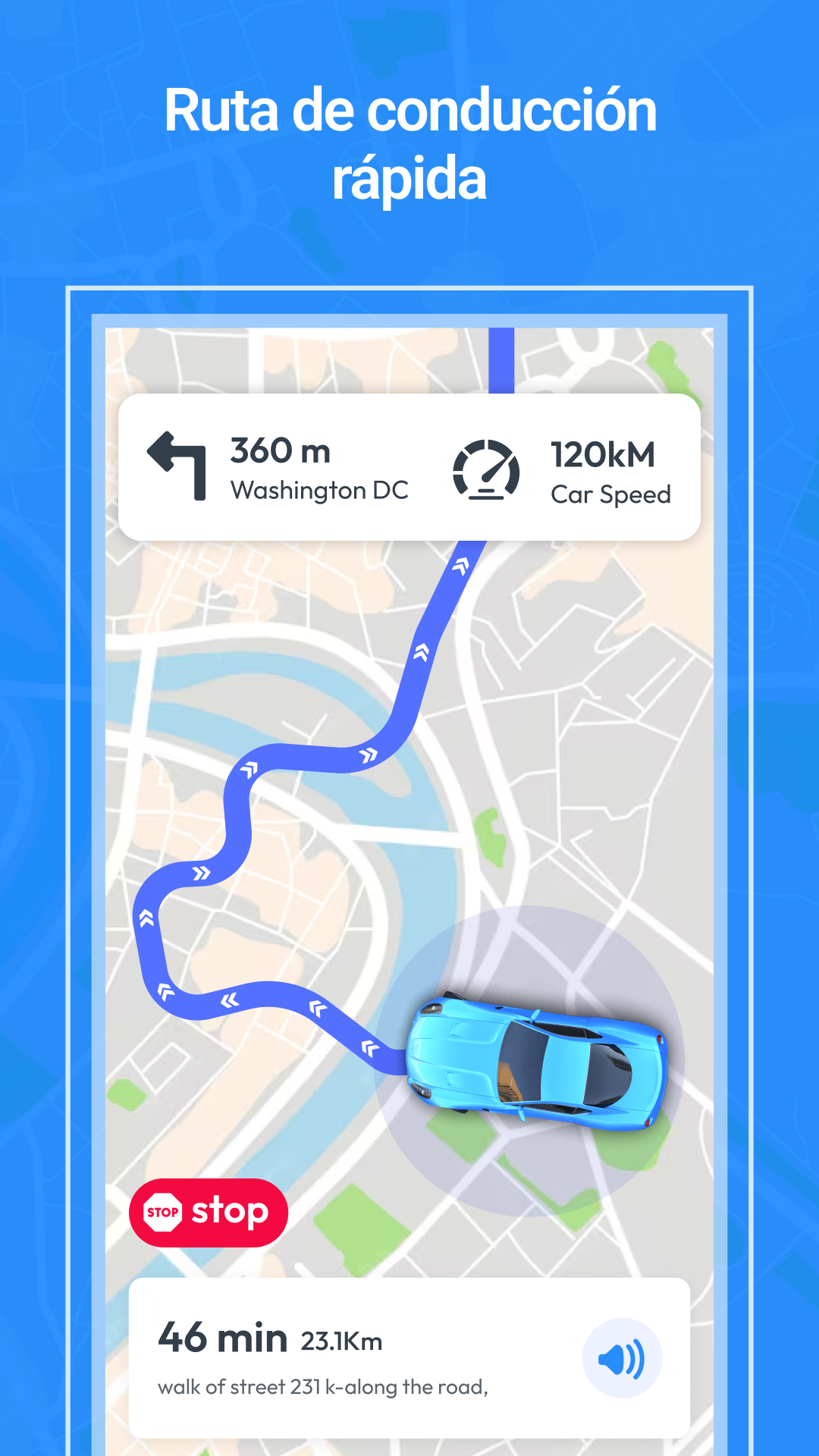 اسکرین شات 3 برنامه GPS Maps & Driving Directions