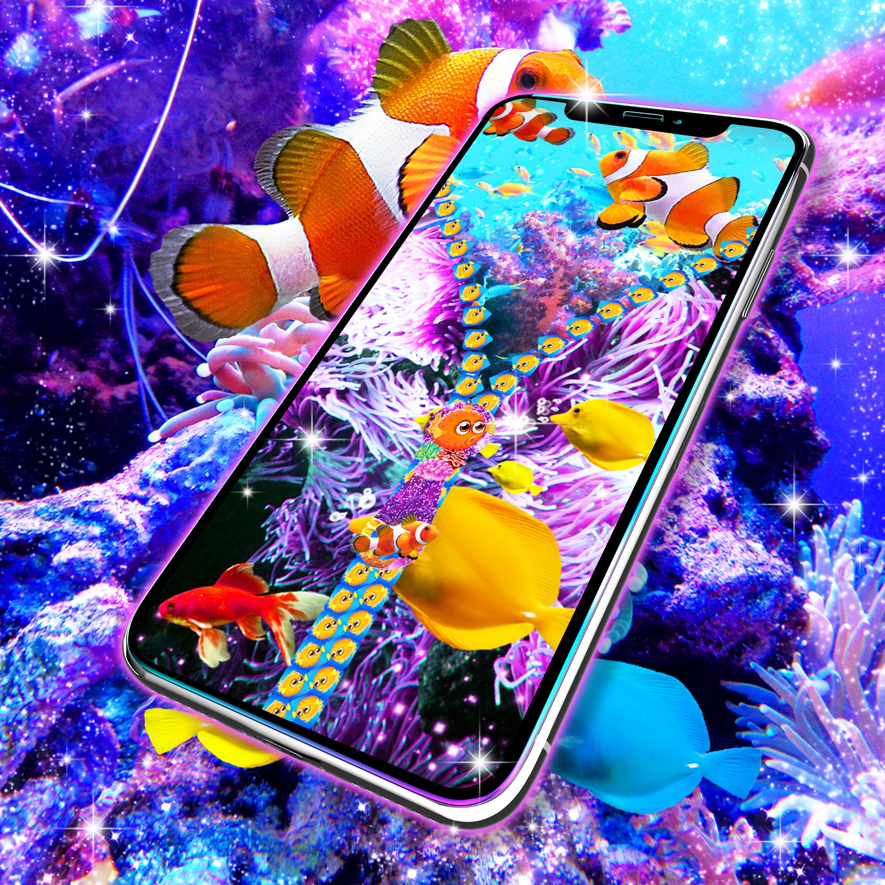 اسکرین شات 6 برنامه Aquarium lock screen