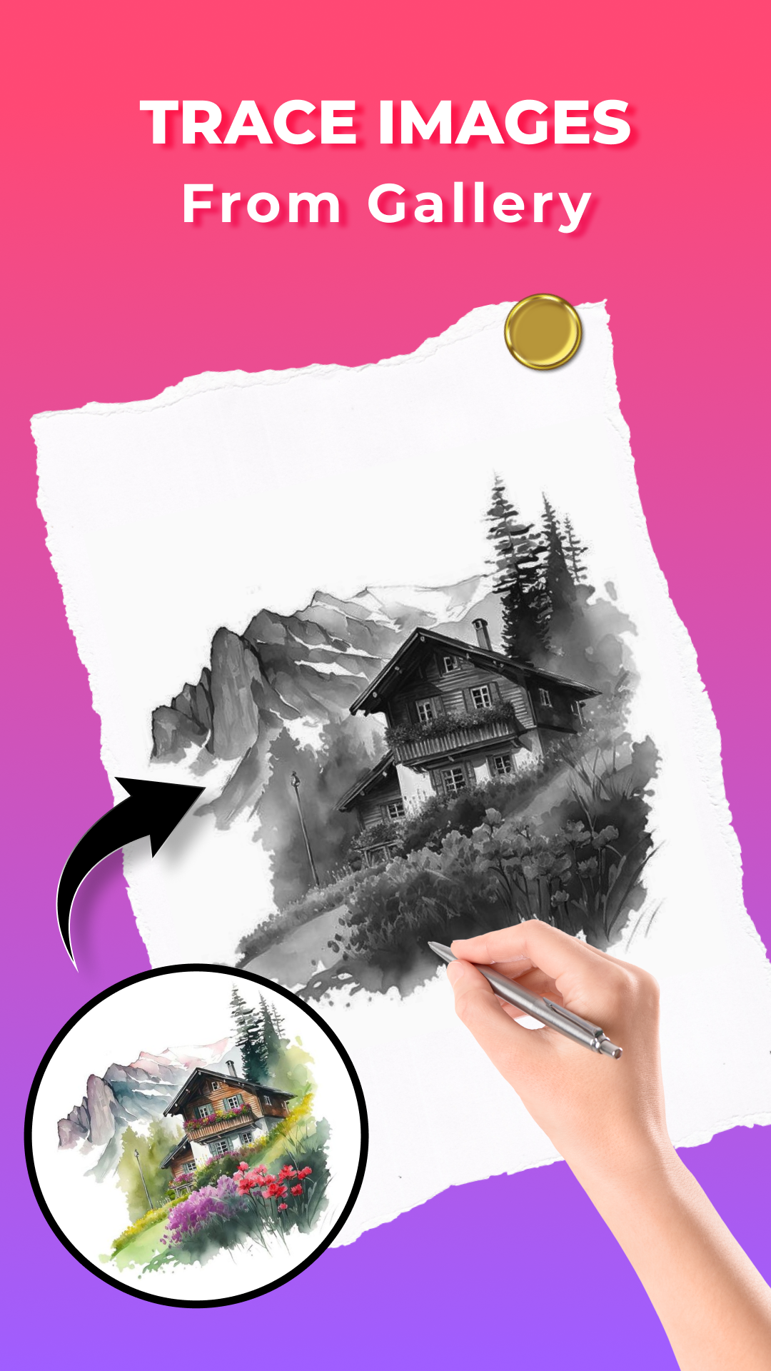 اسکرین شات 4 برنامه AR Drawing: Sketch & Paint Art