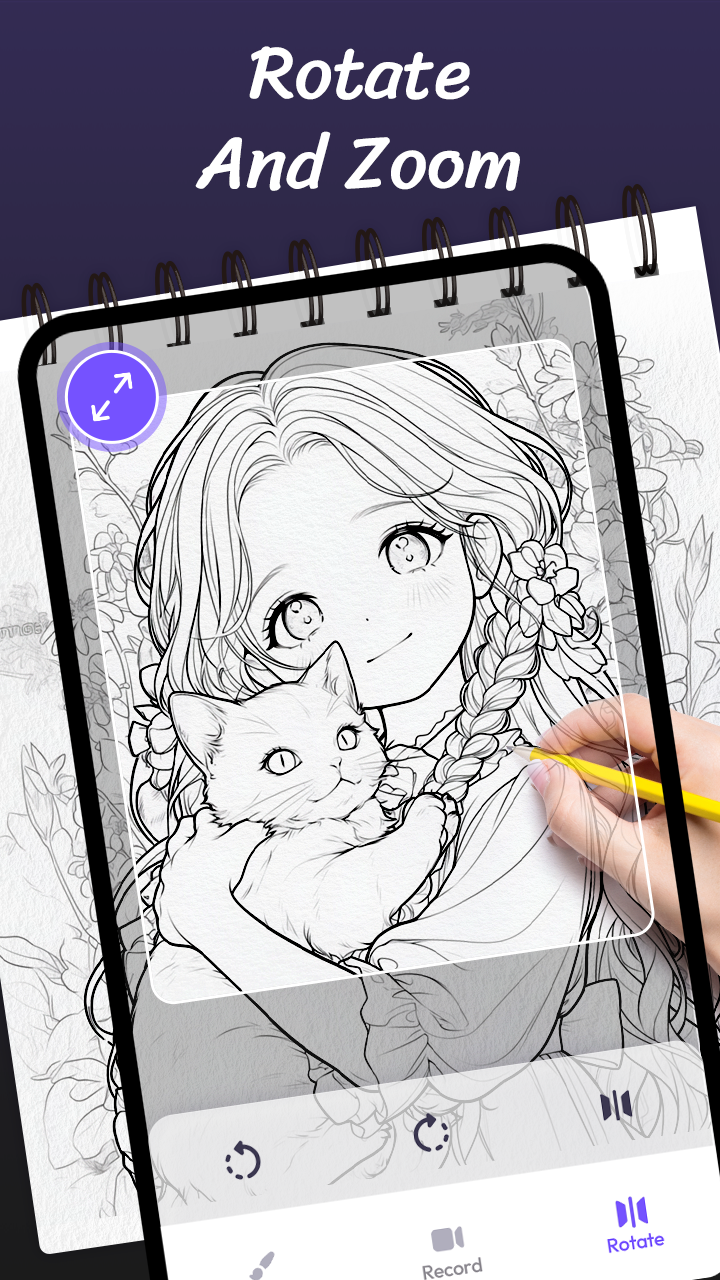اسکرین شات 4 برنامه AR Drawing Paint Sketch Trace