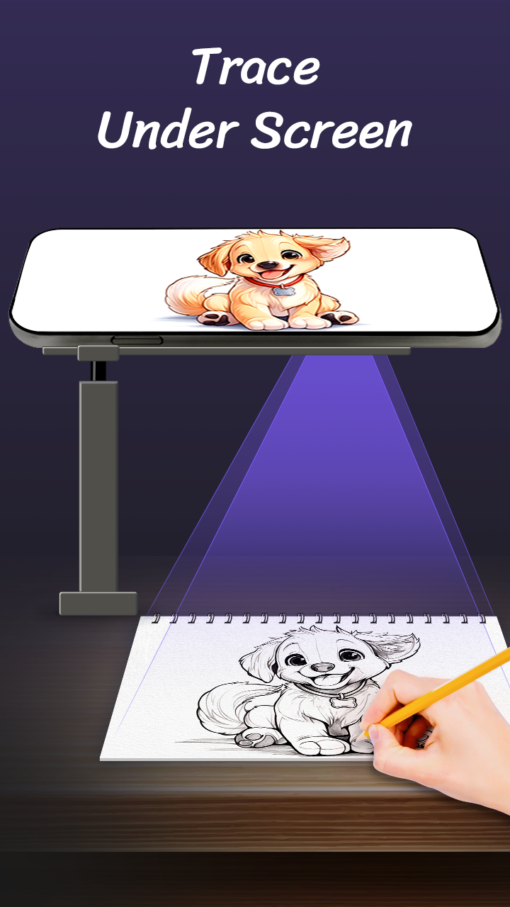 اسکرین شات 2 برنامه AR Drawing Paint Sketch Trace
