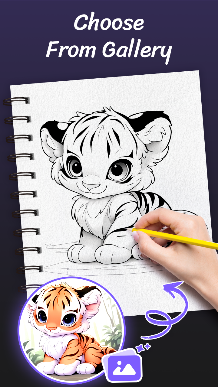 اسکرین شات 5 برنامه AR Drawing Paint Sketch Trace