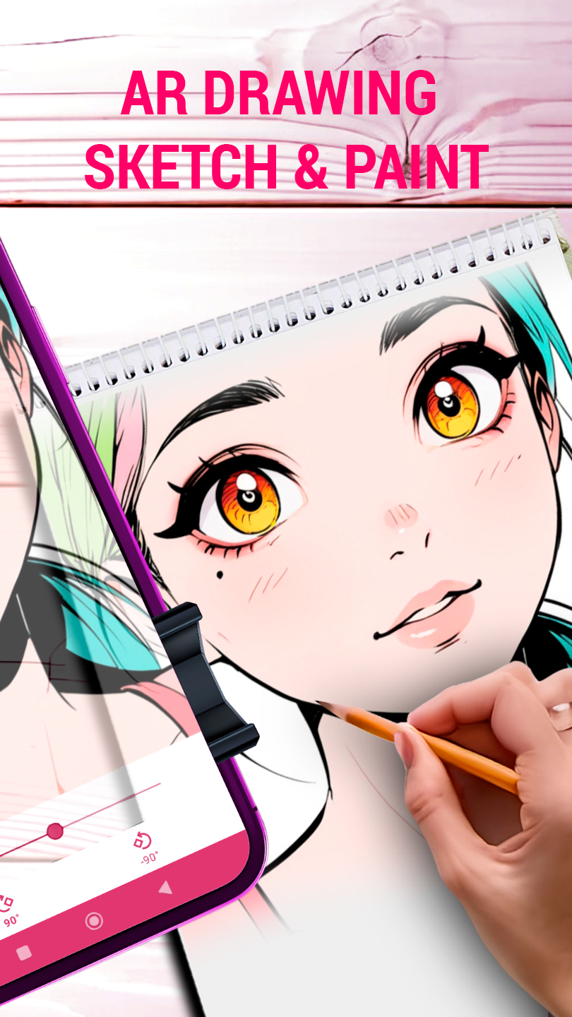 اسکرین شات 2 برنامه AR Drawing: Sketch Paint