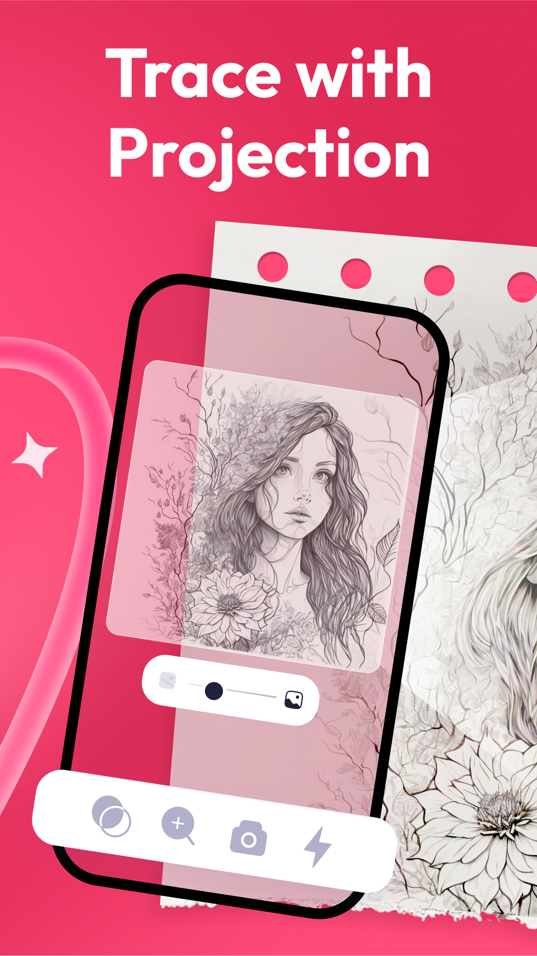اسکرین شات 1 برنامه AR Drawing: Sketch & Paint