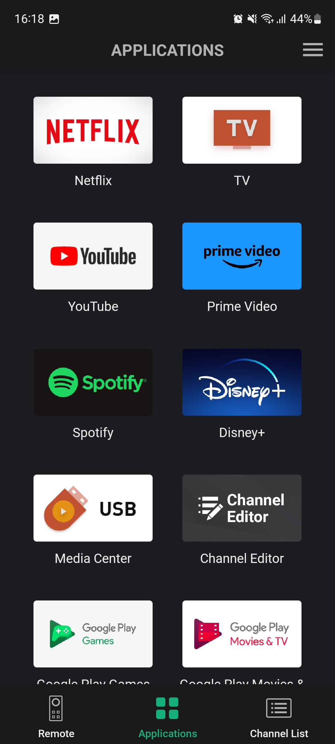 اسکرین شات 5 برنامه Grundig Smart Remote