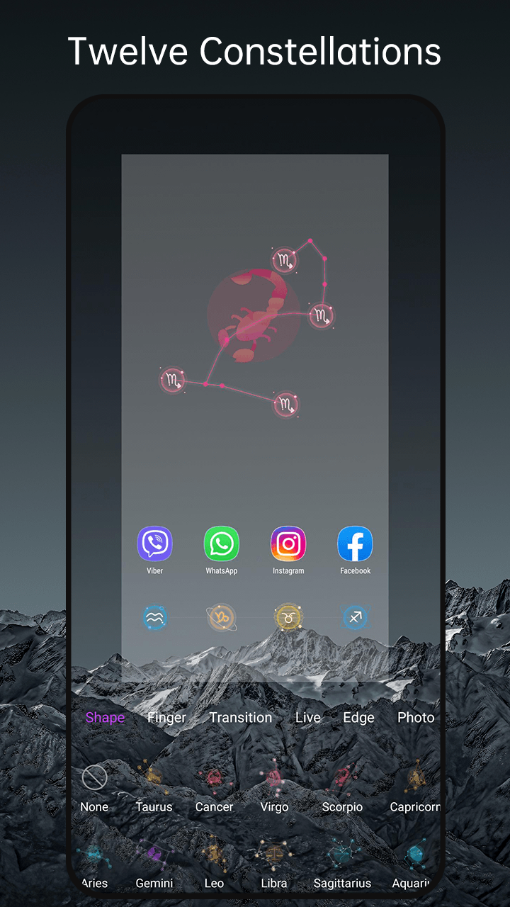 اسکرین شات 6 برنامه Horoscope Launcher - star sign