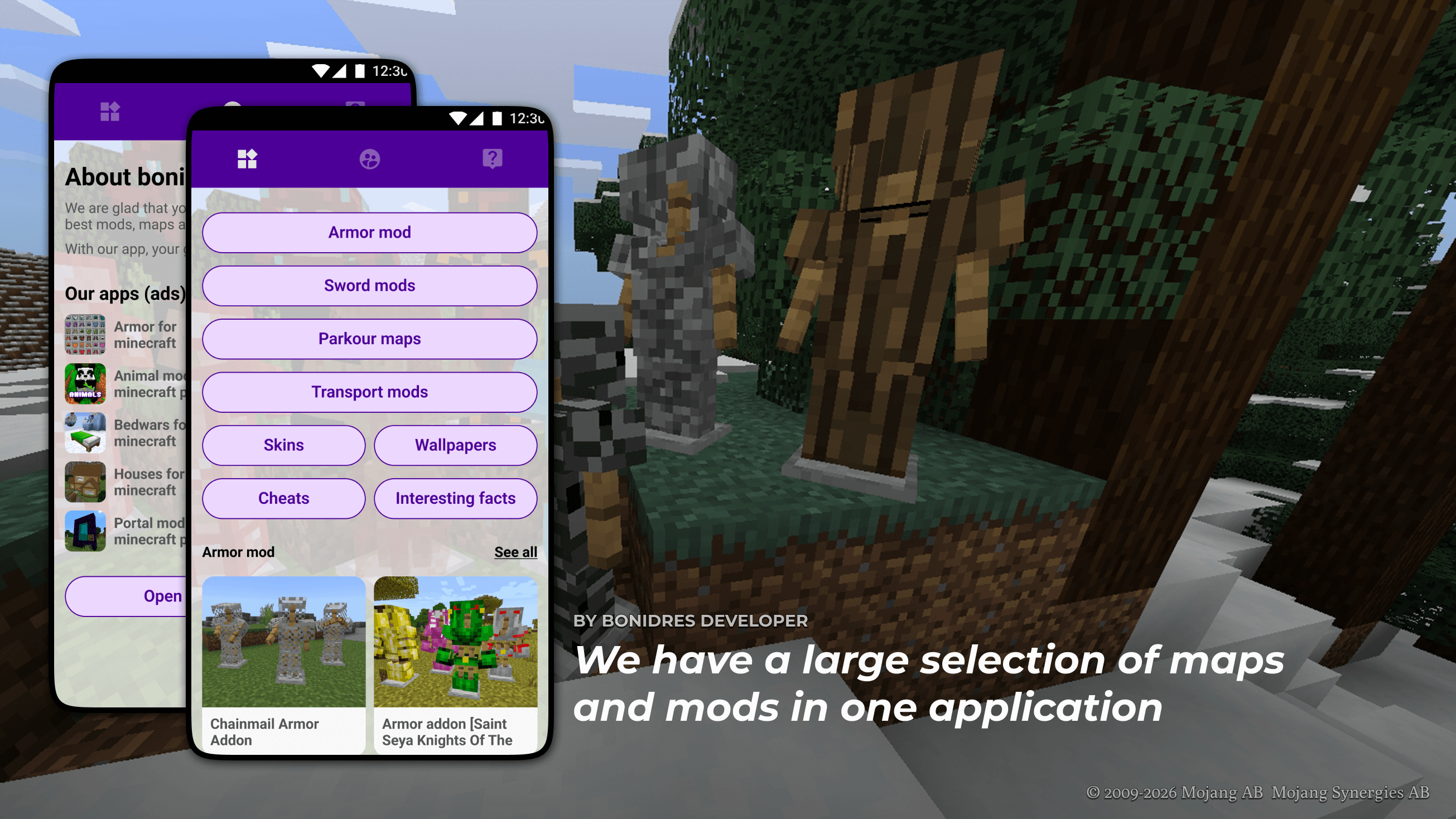 اسکرین شات 2 برنامه armor for minecraft