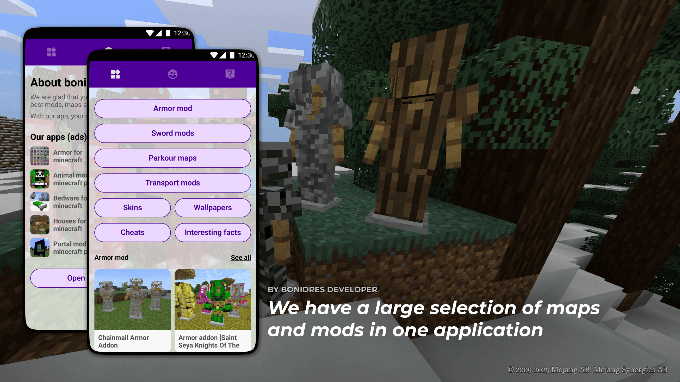 اسکرین شات 2 برنامه armor for minecraft