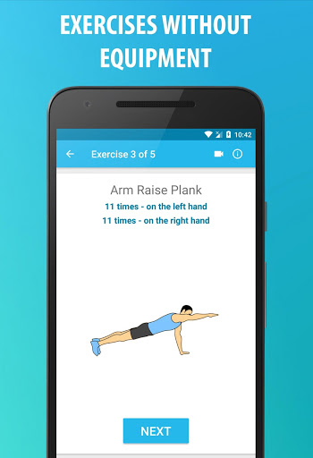 اسکرین شات 2 برنامه Arm & Back workout at home -  21 Day Challenge