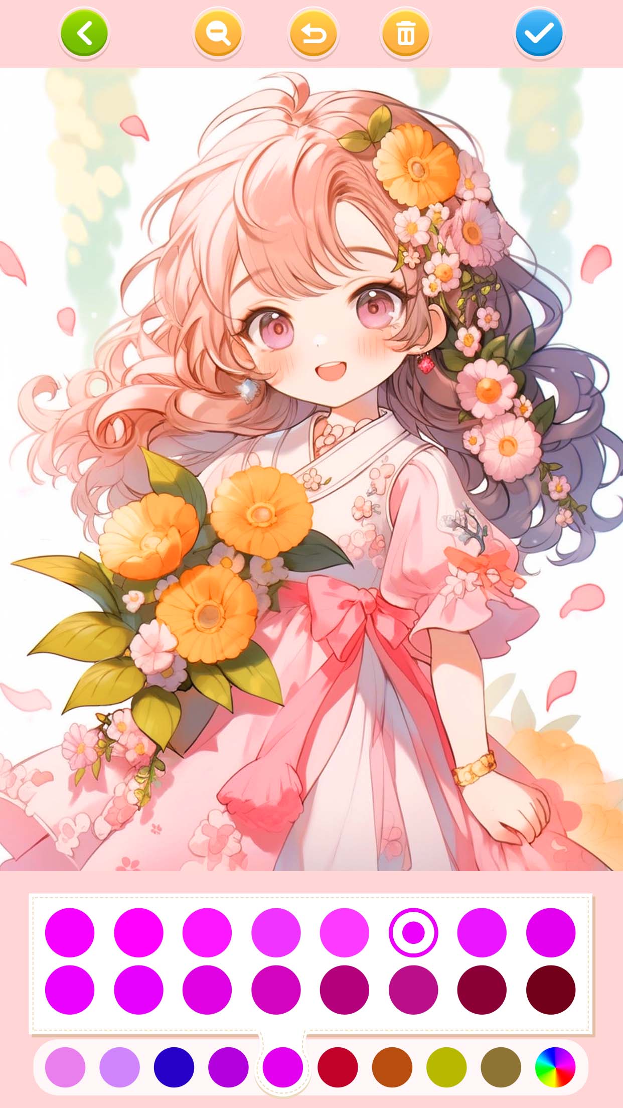 اسکرین شات 2 بازی Doll Color: Princess Coloring